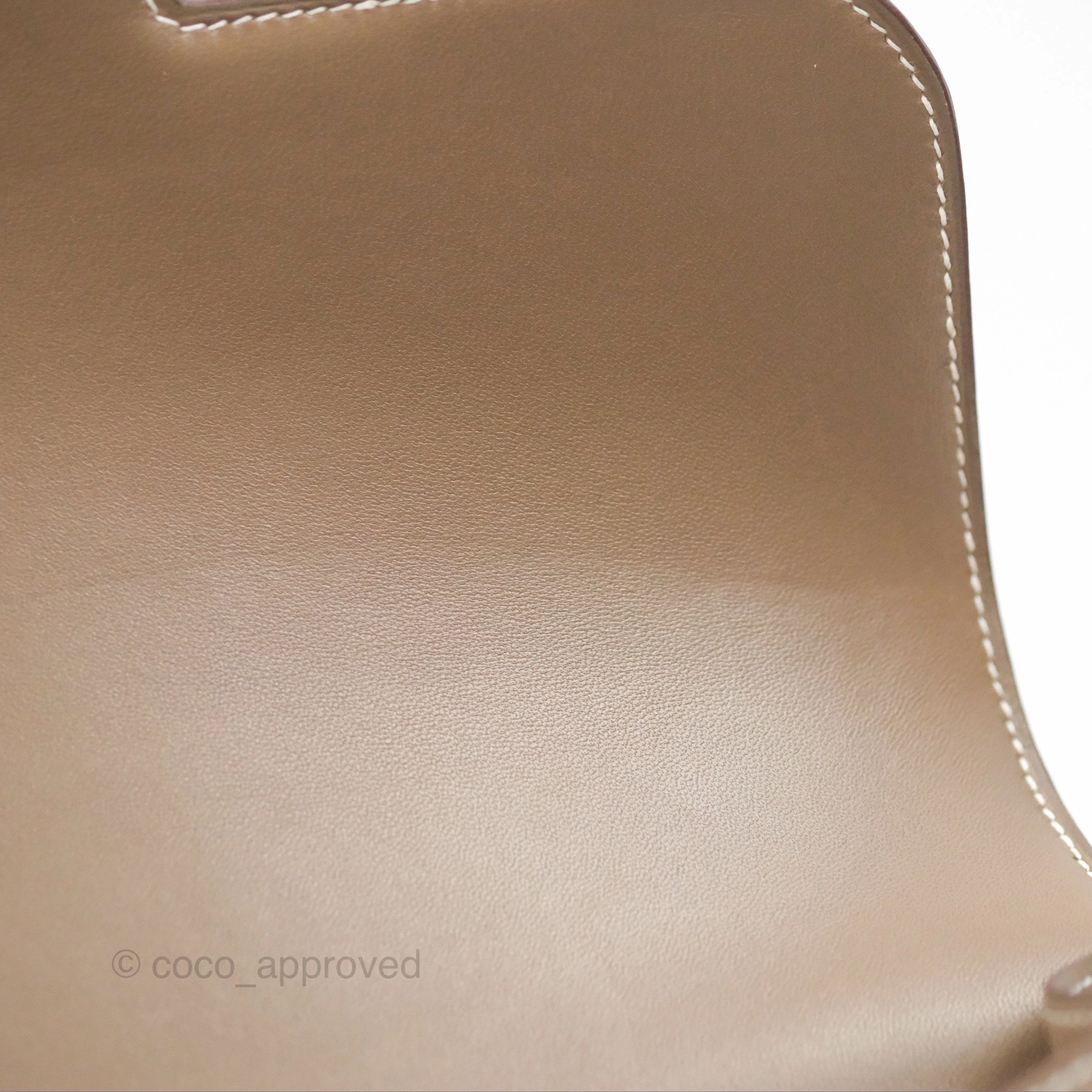 Herms Constance 24 with Mirror Etoupe Epsom Gold Hardware