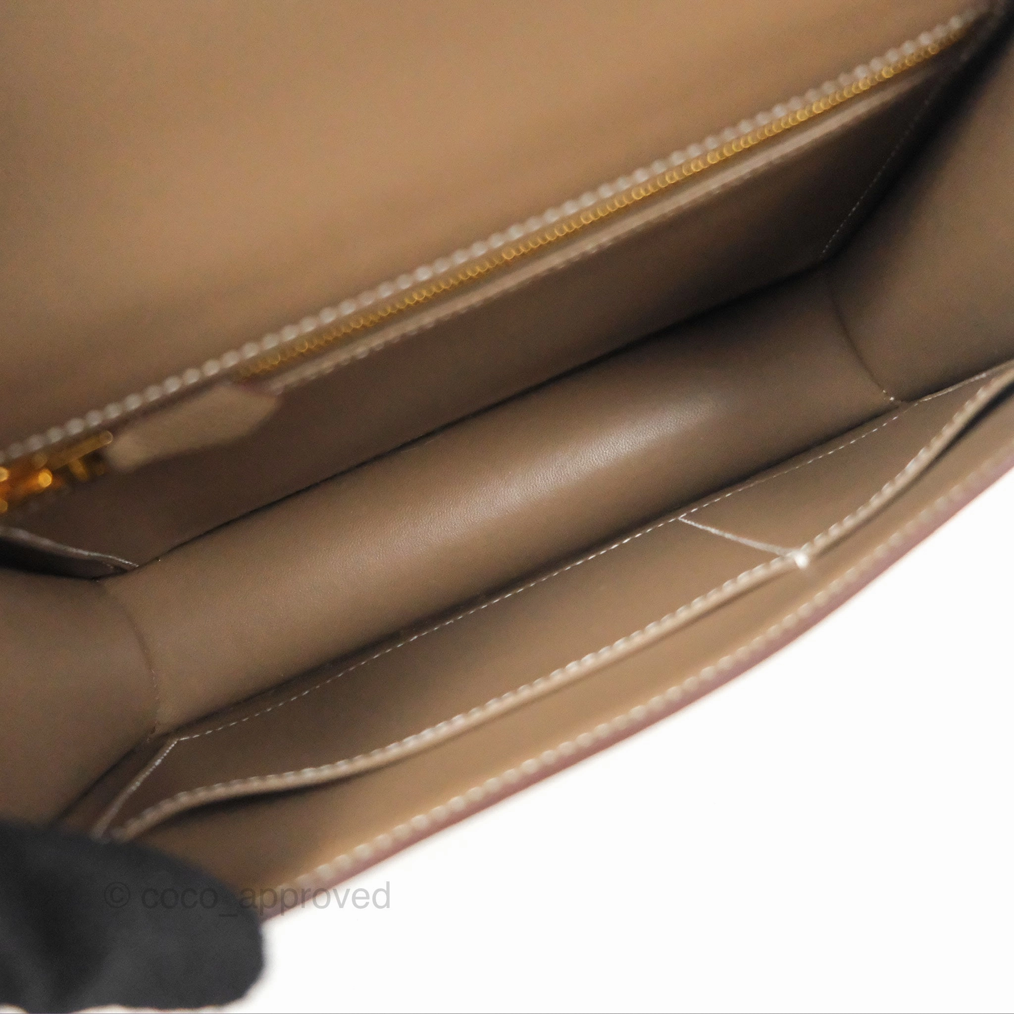 Herms Constance 24 with Mirror Etoupe Epsom Gold Hardware