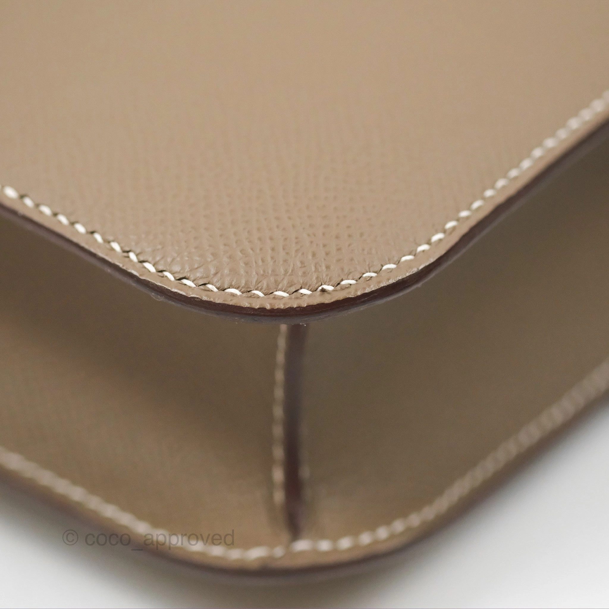Herms Constance 24 with Mirror Etoupe Epsom Gold Hardware