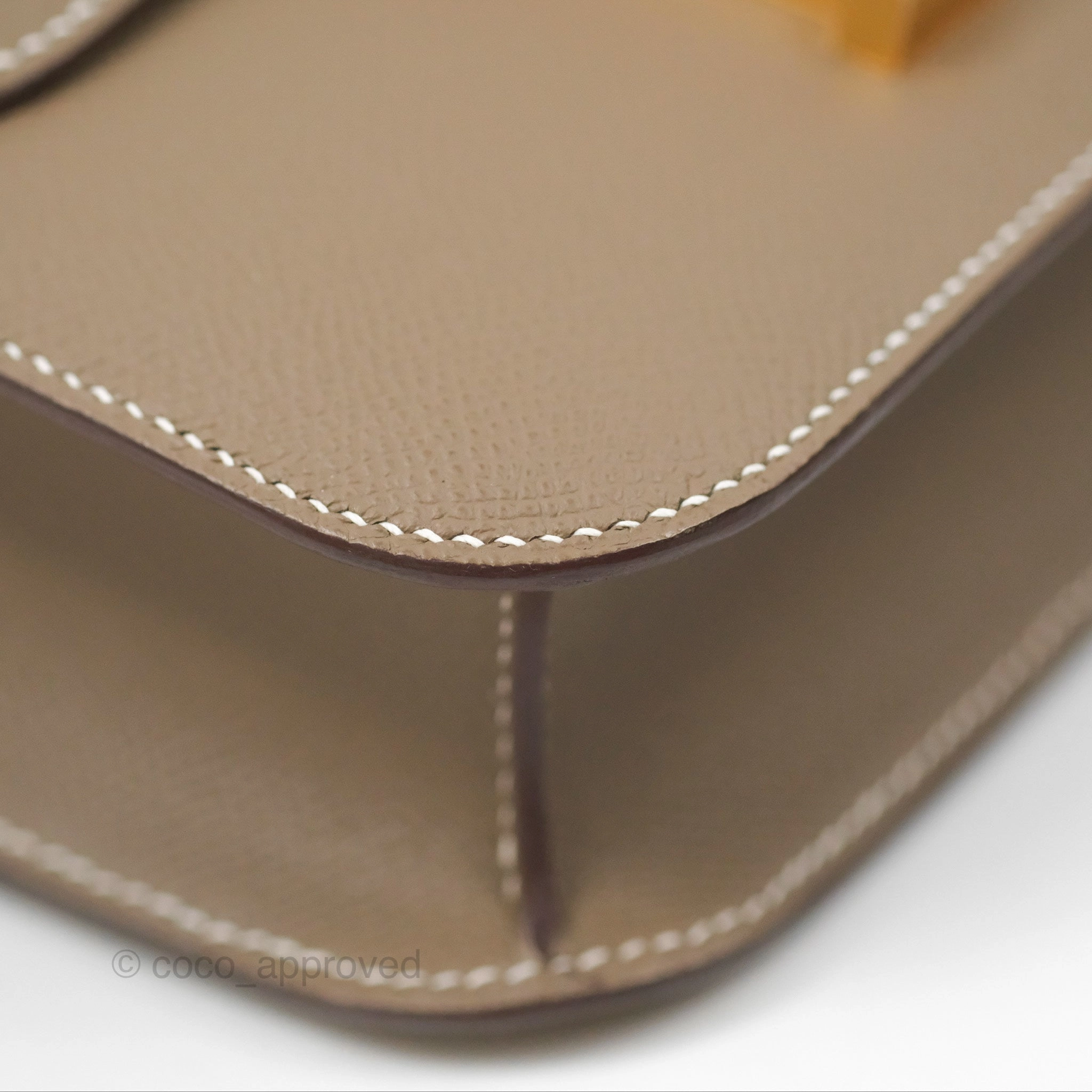 Herms Constance 24 with Mirror Etoupe Epsom Gold Hardware