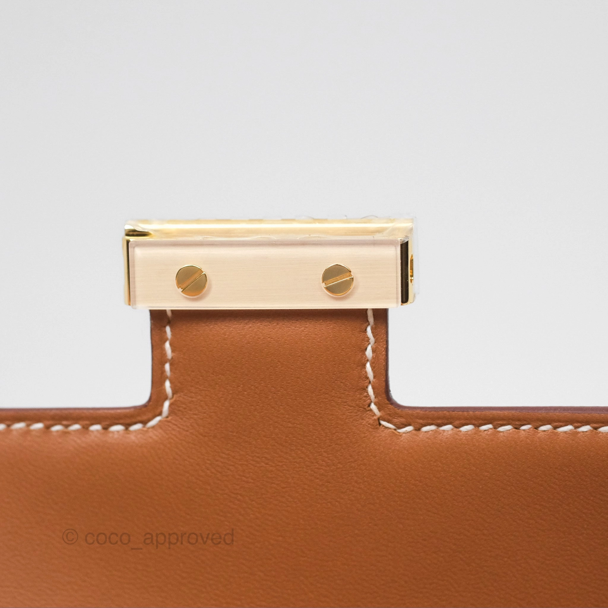 Herms Constance Elan Gold Epsom Gold Hardware