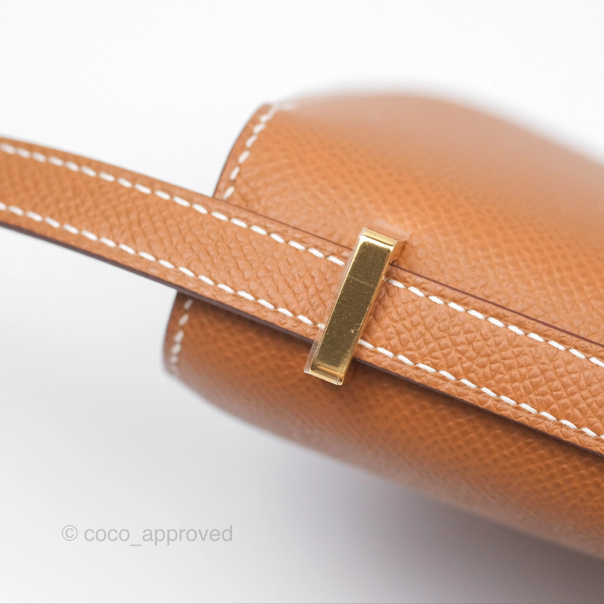 Herms Constance Elan Gold Epsom Gold Hardware