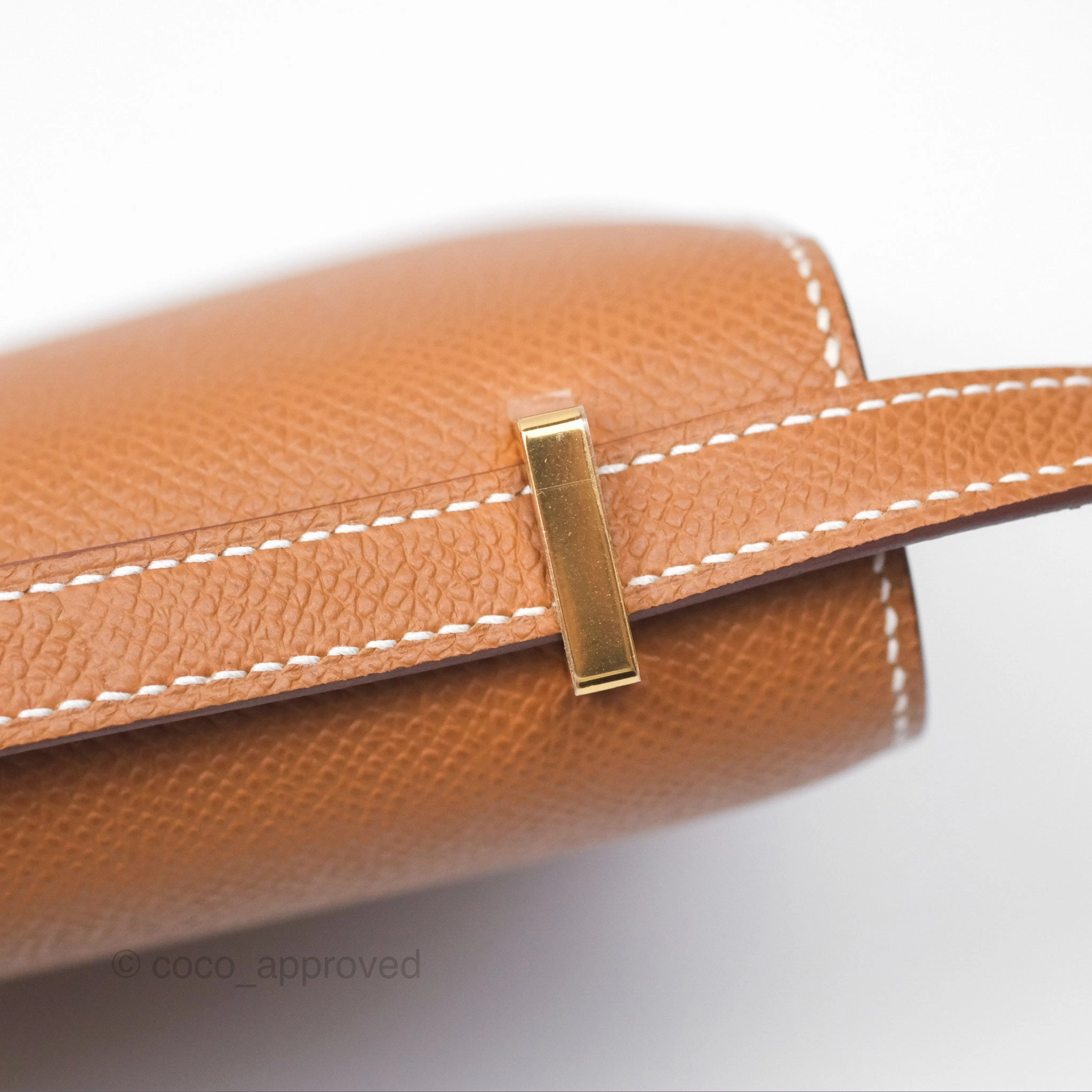 Herms Constance Elan Gold Epsom Gold Hardware