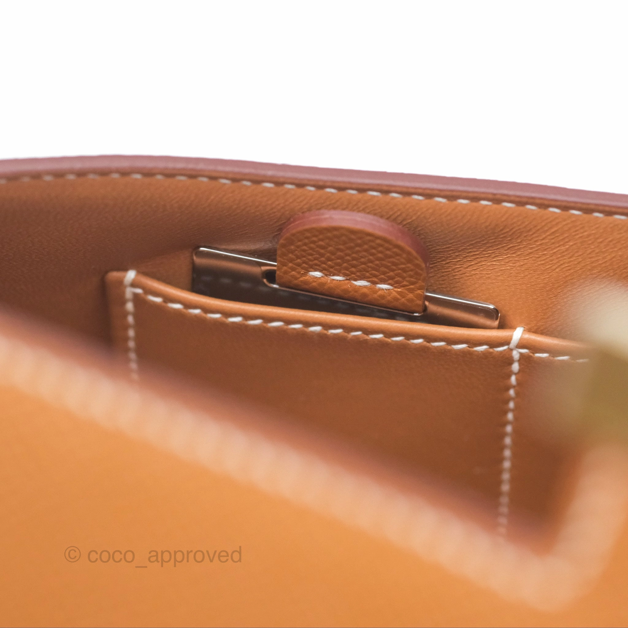 Herms Constance Elan Gold Epsom Gold Hardware