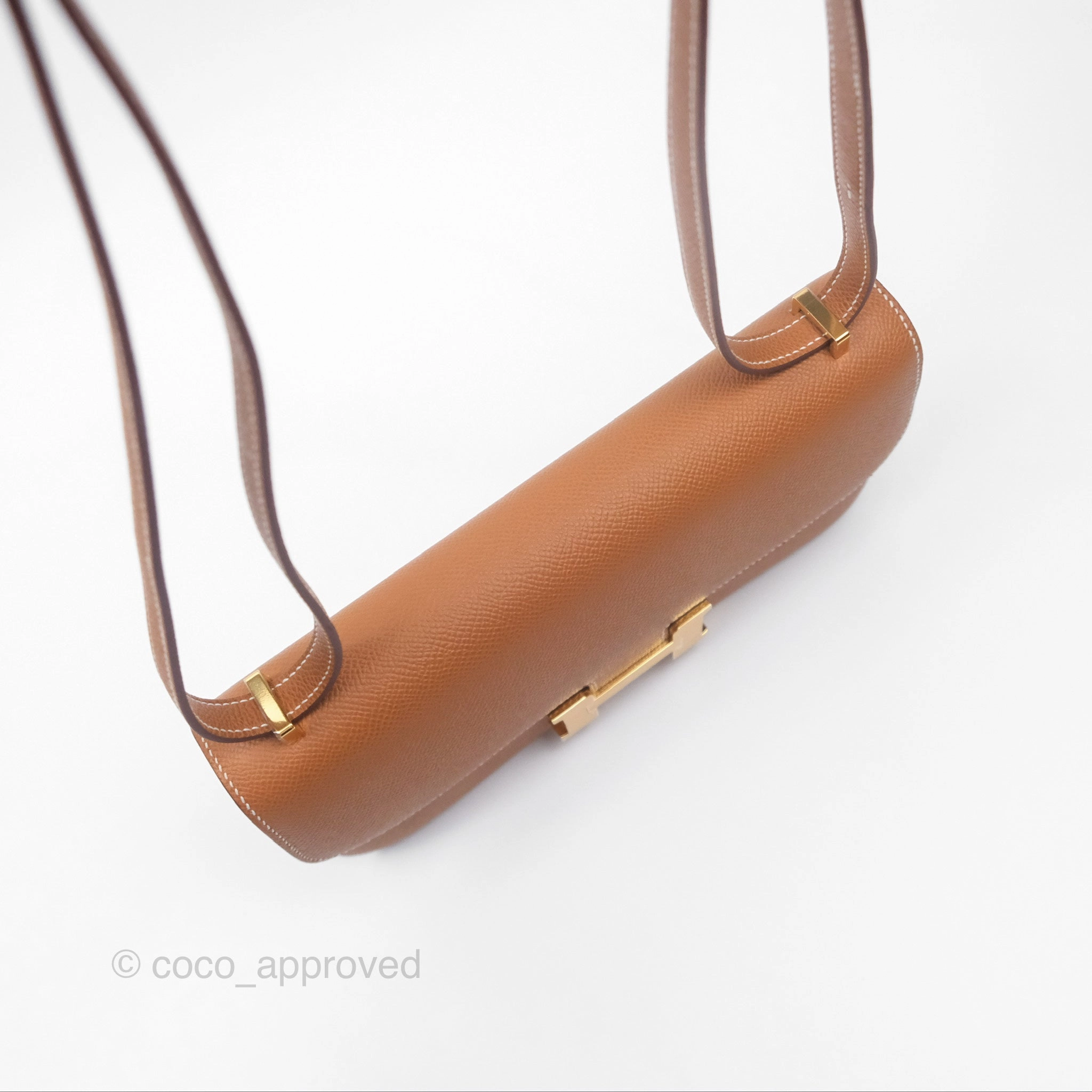 Herms Constance Elan Gold Epsom Gold Hardware