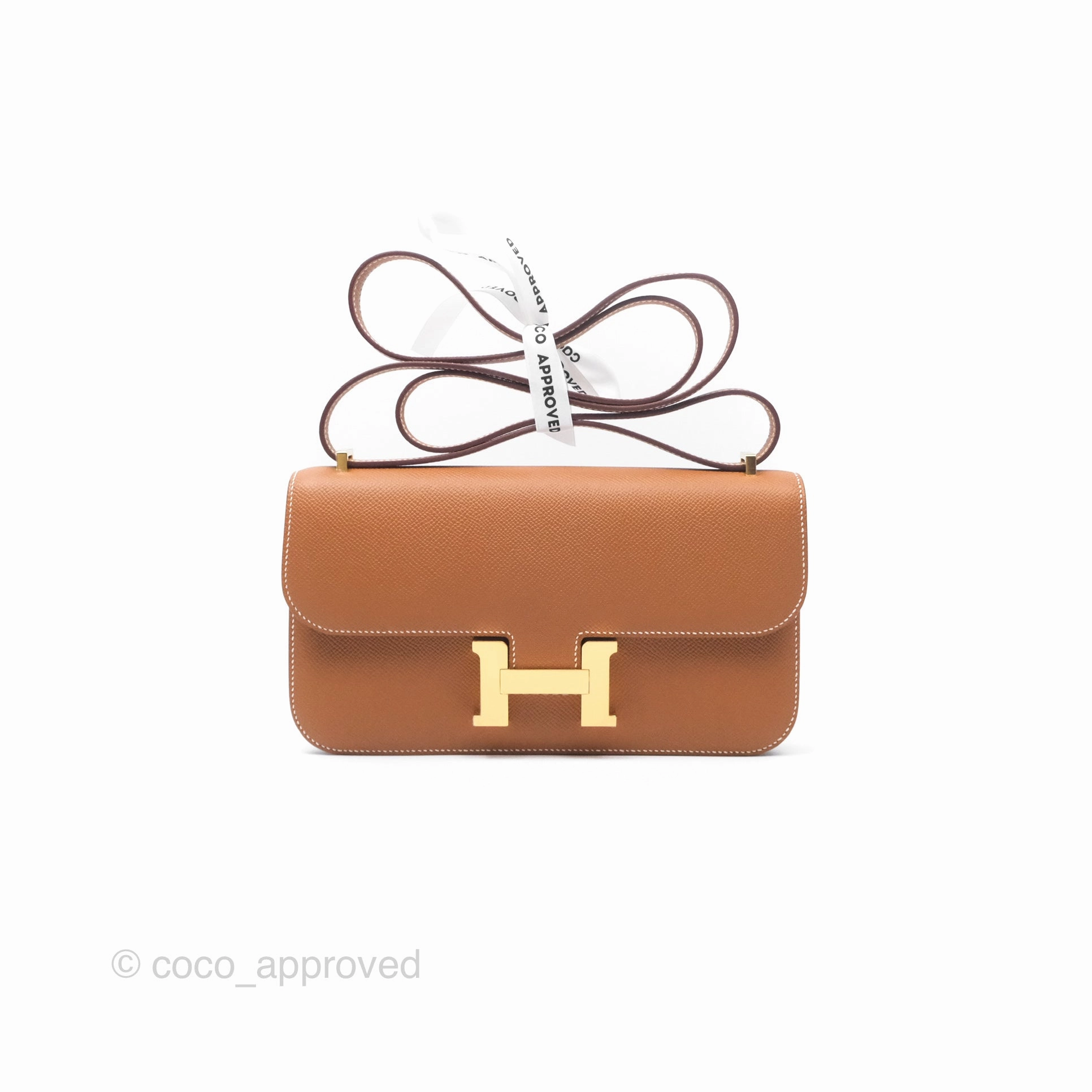 Herms Constance Elan Gold Epsom Gold Hardware
