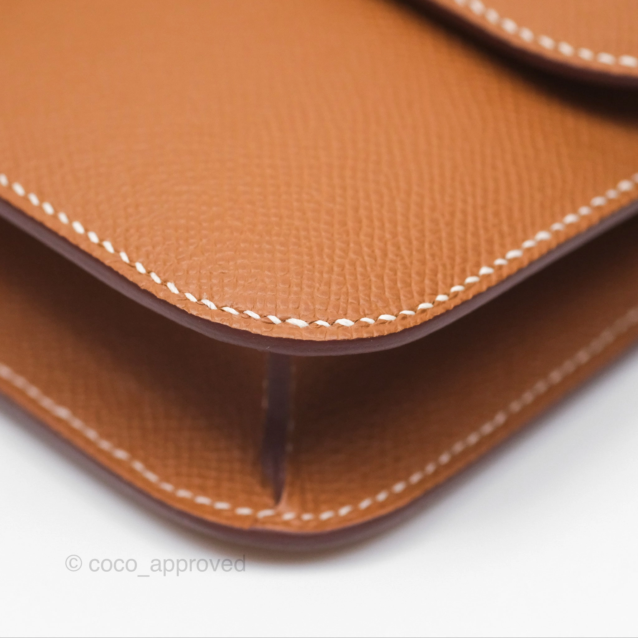 Herms Constance Elan Gold Epsom Gold Hardware