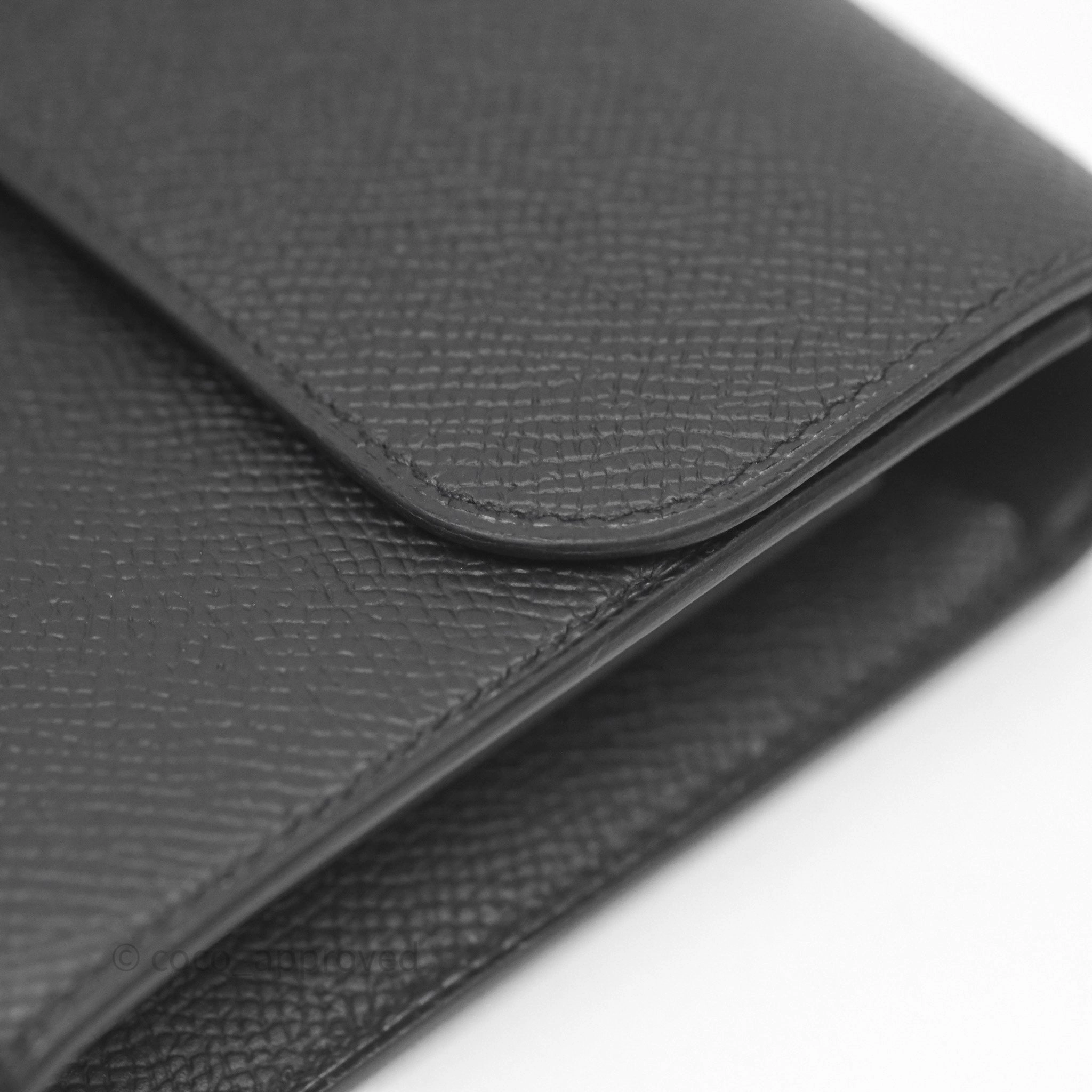 Herms Constance Long To Go Wallet Black Noir 89 Epsom Gold Hardware