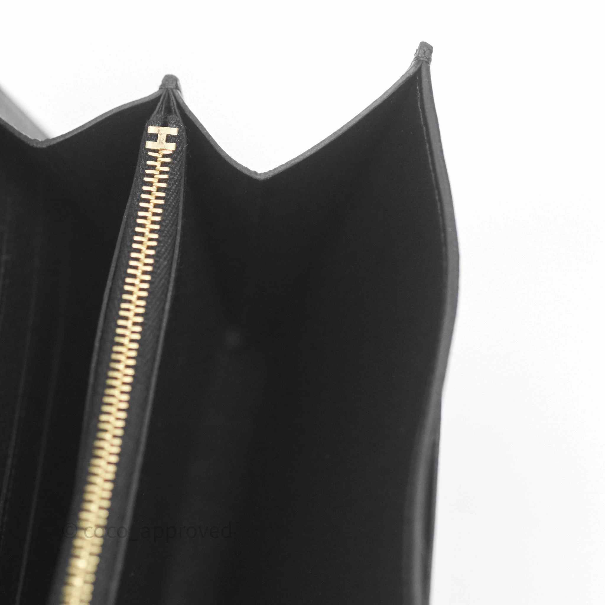 Herms Constance Long To Go Wallet Black Noir 89 Epsom Gold Hardware