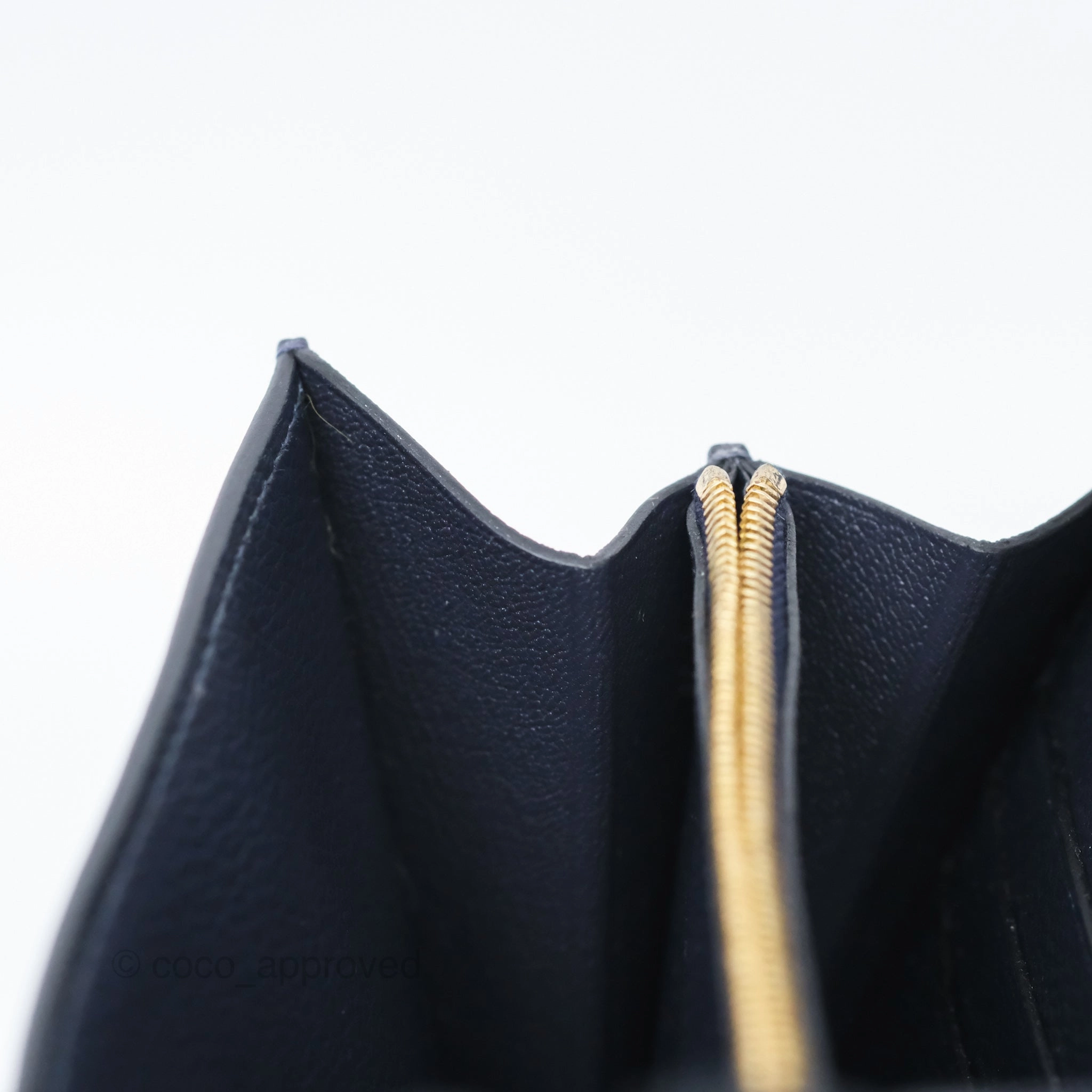 Herms Constance Long To Go Wallet Blue Nuit 2Z Evercolor Gold Hardware