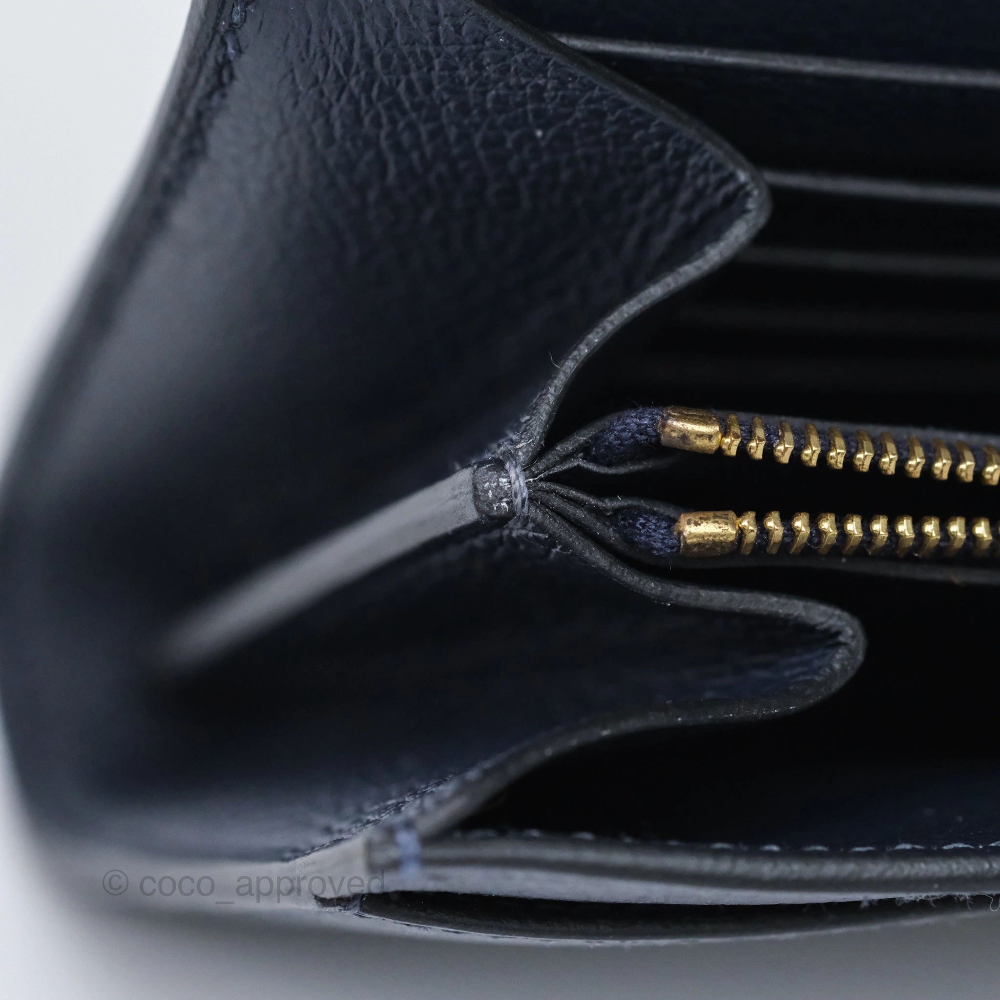 Herms Constance Long To Go Wallet Blue Nuit 2Z Evercolor Gold Hardware
