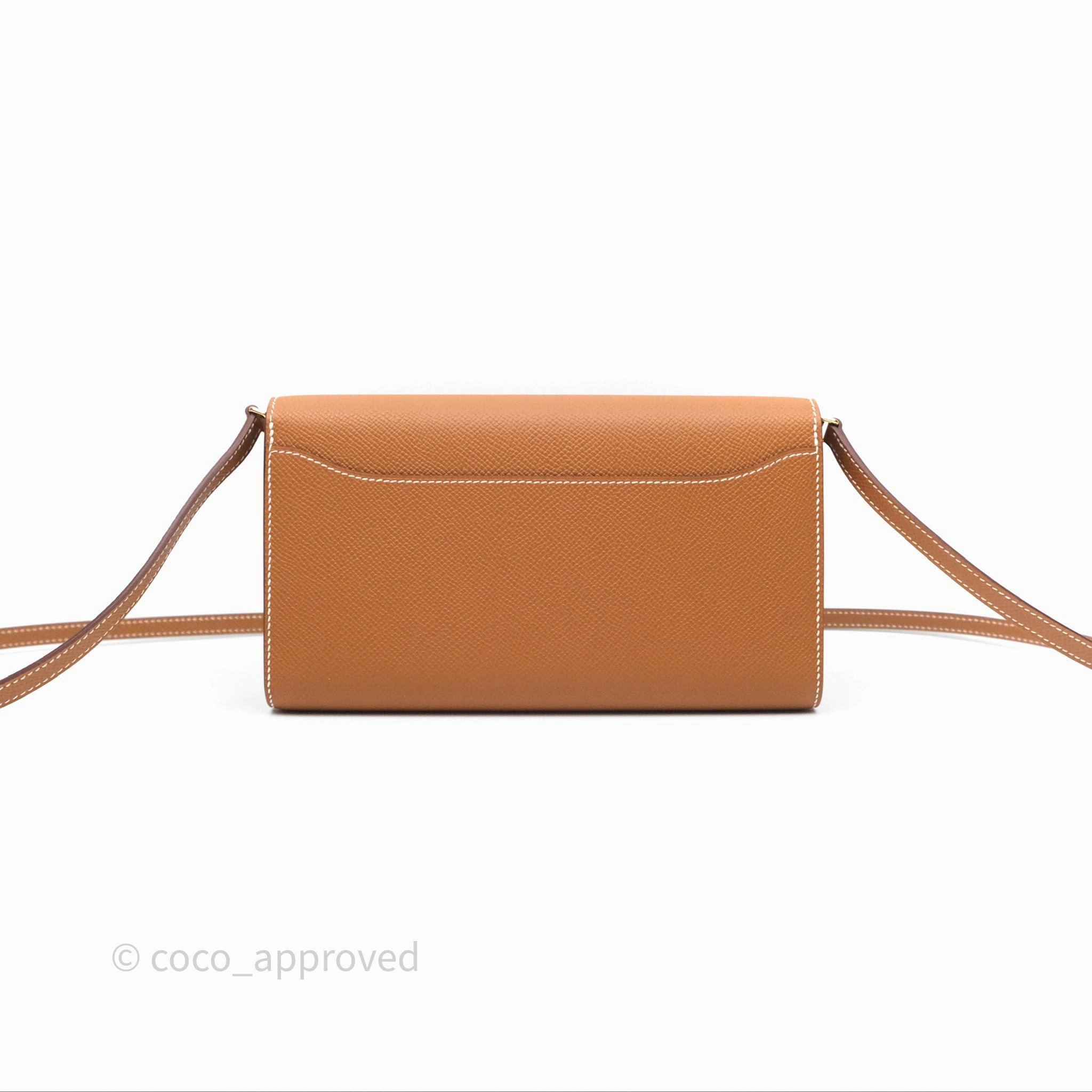 Herms Constance Long To Go Wallet Gold Epsom Gold Hardware