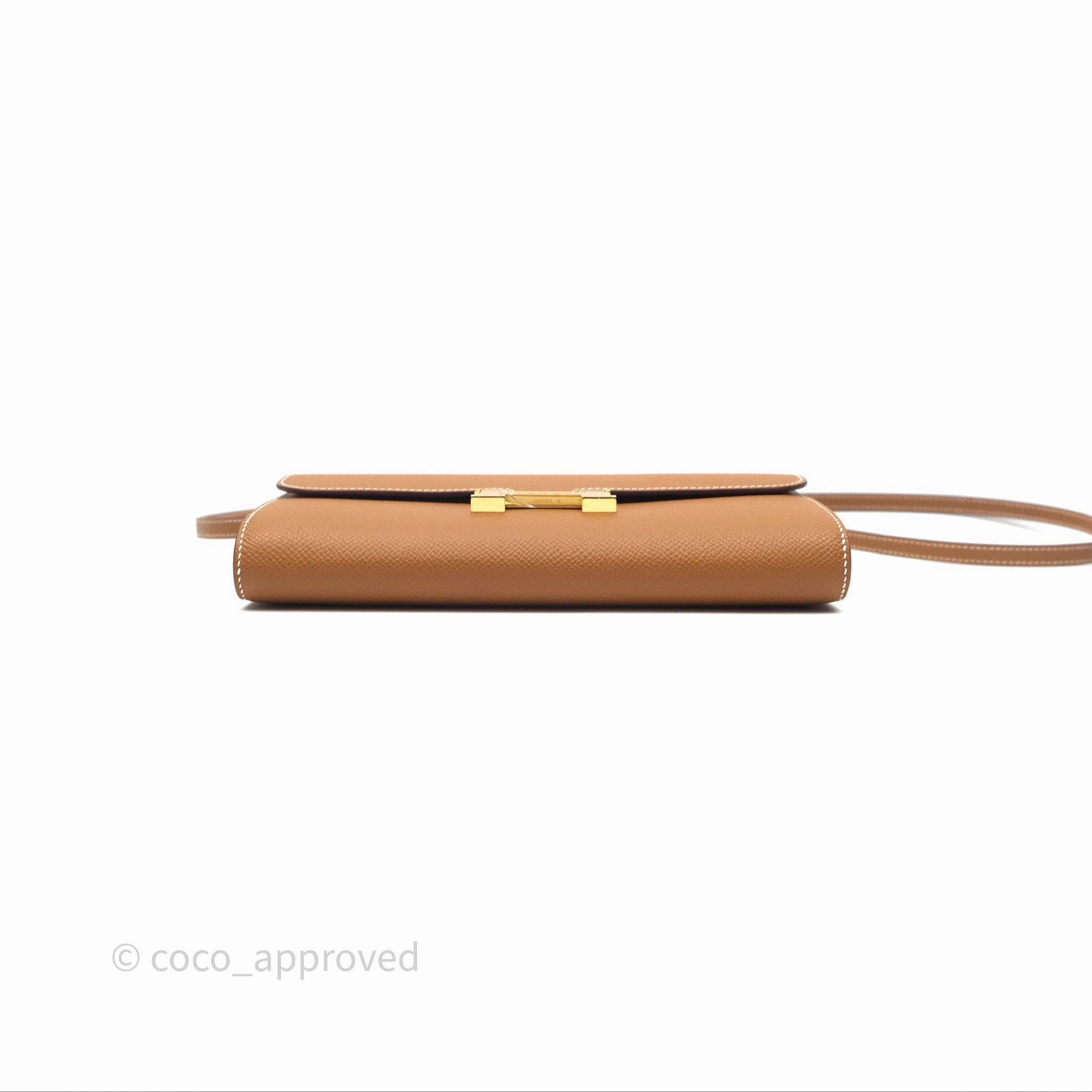 Herms Constance Long To Go Wallet Gold Epsom Gold Hardware