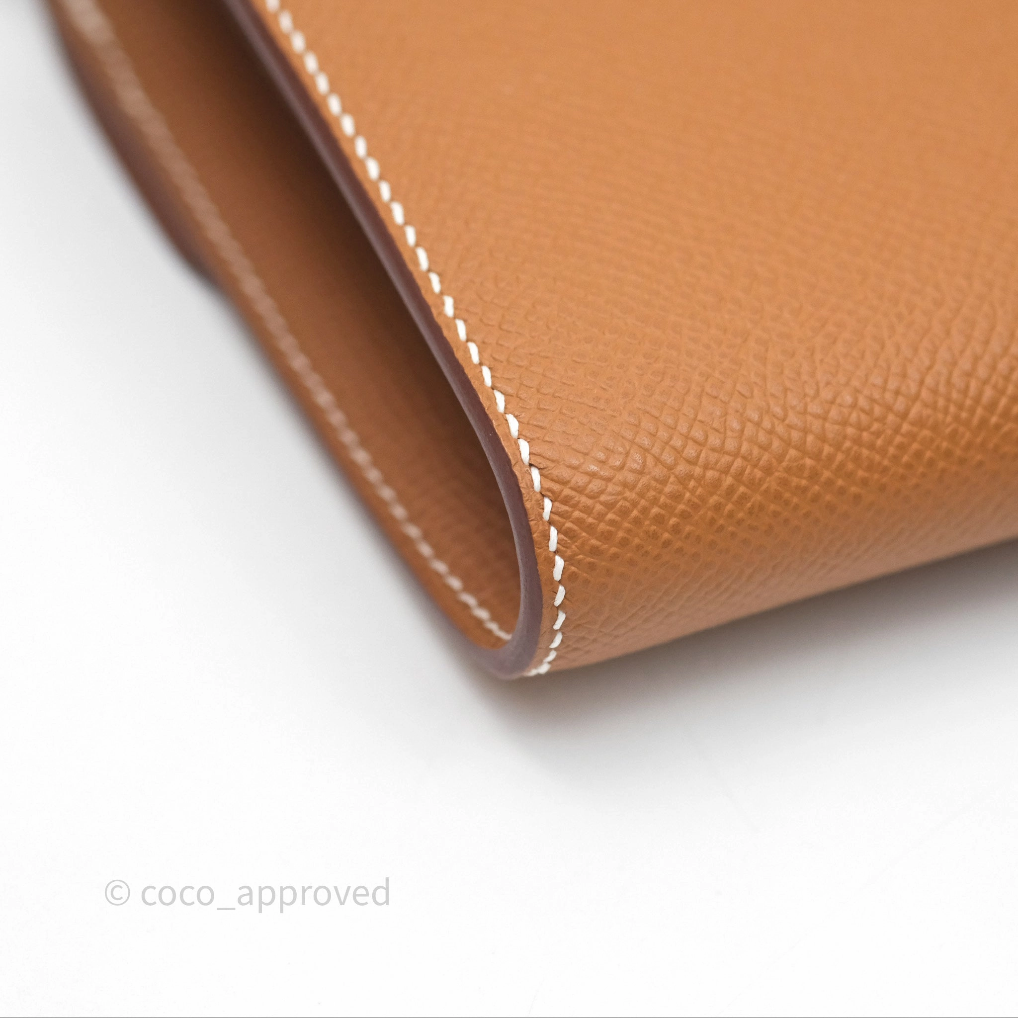 Herms Constance Long To Go Wallet Gold Epsom Gold Hardware