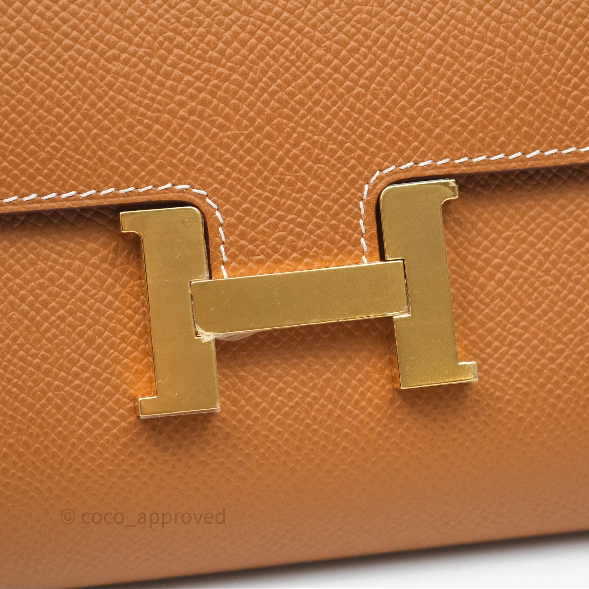 Herms Constance Long To Go Wallet Gold Epsom Gold Hardware
