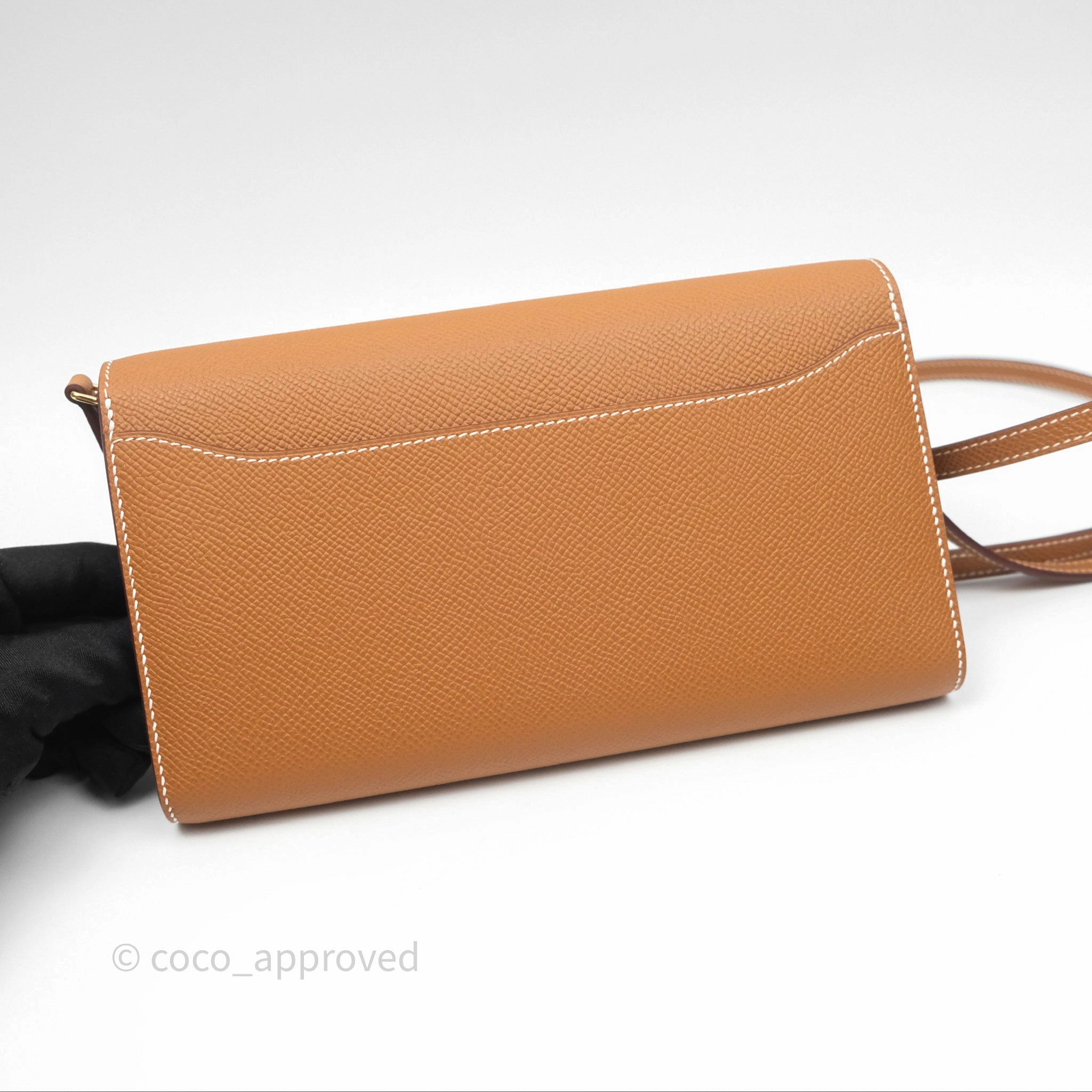 Herms Constance Long To Go Wallet Gold Epsom Gold Hardware