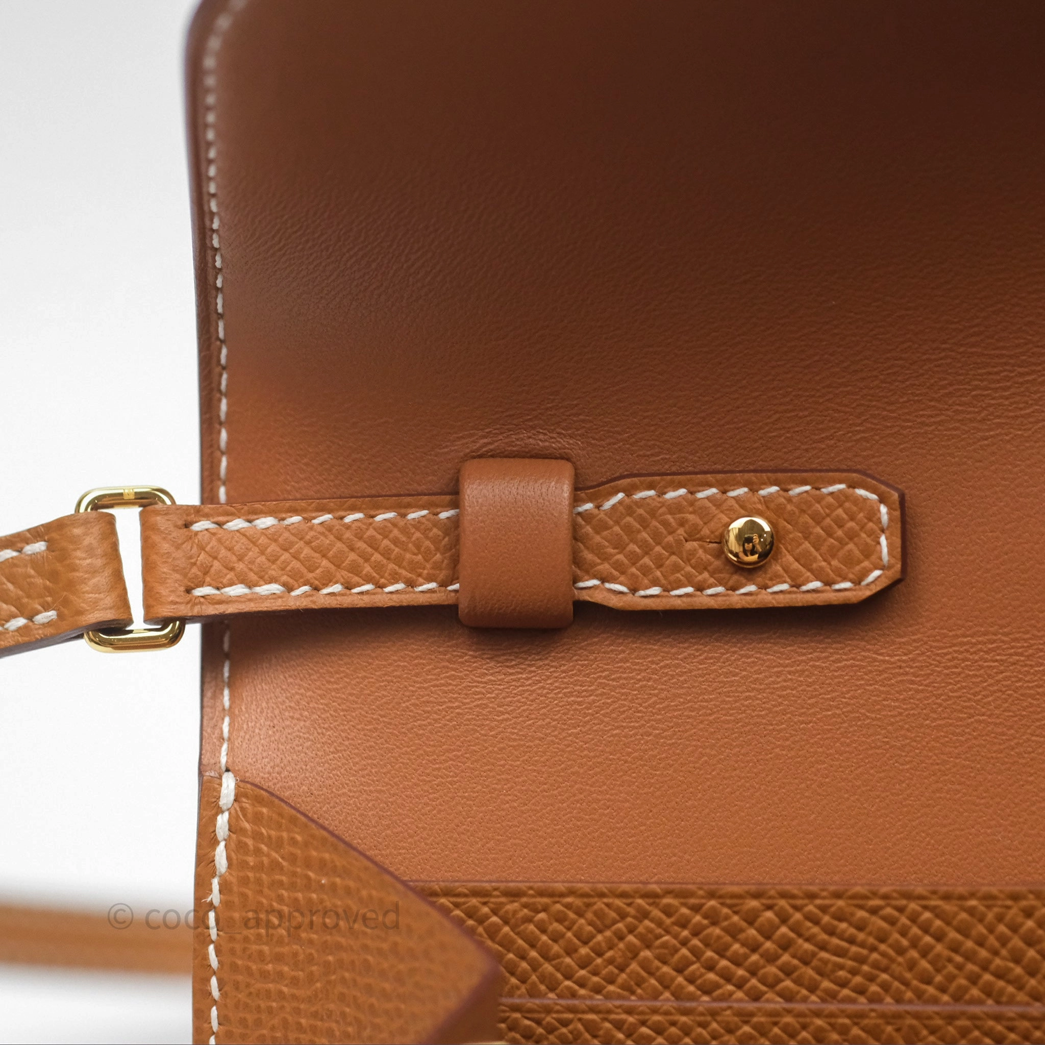 Herms Constance Long To Go Wallet Gold Epsom Gold Hardware