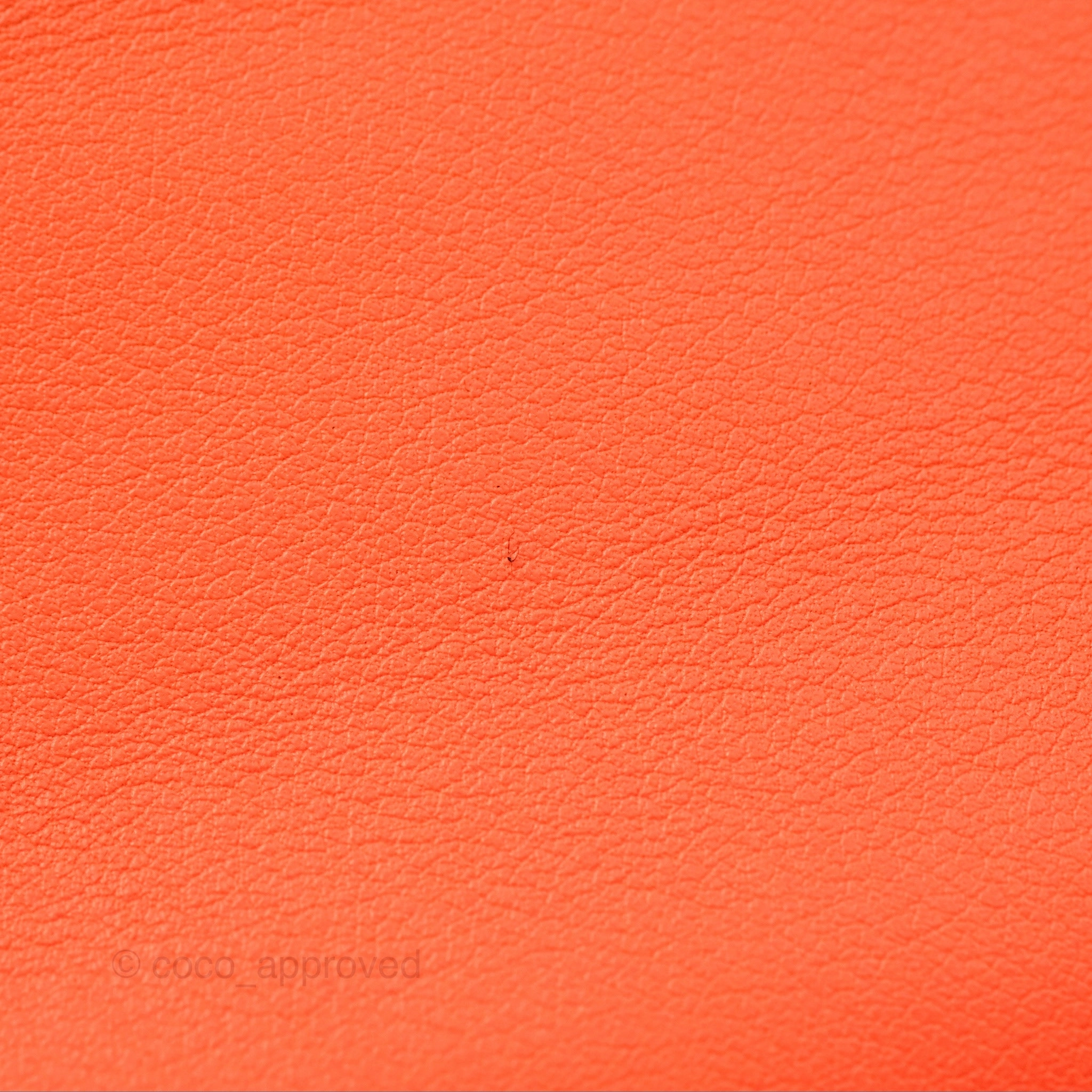 Herms Constance Mini 18 Swift Magnolia/Orange Palladium Hardware