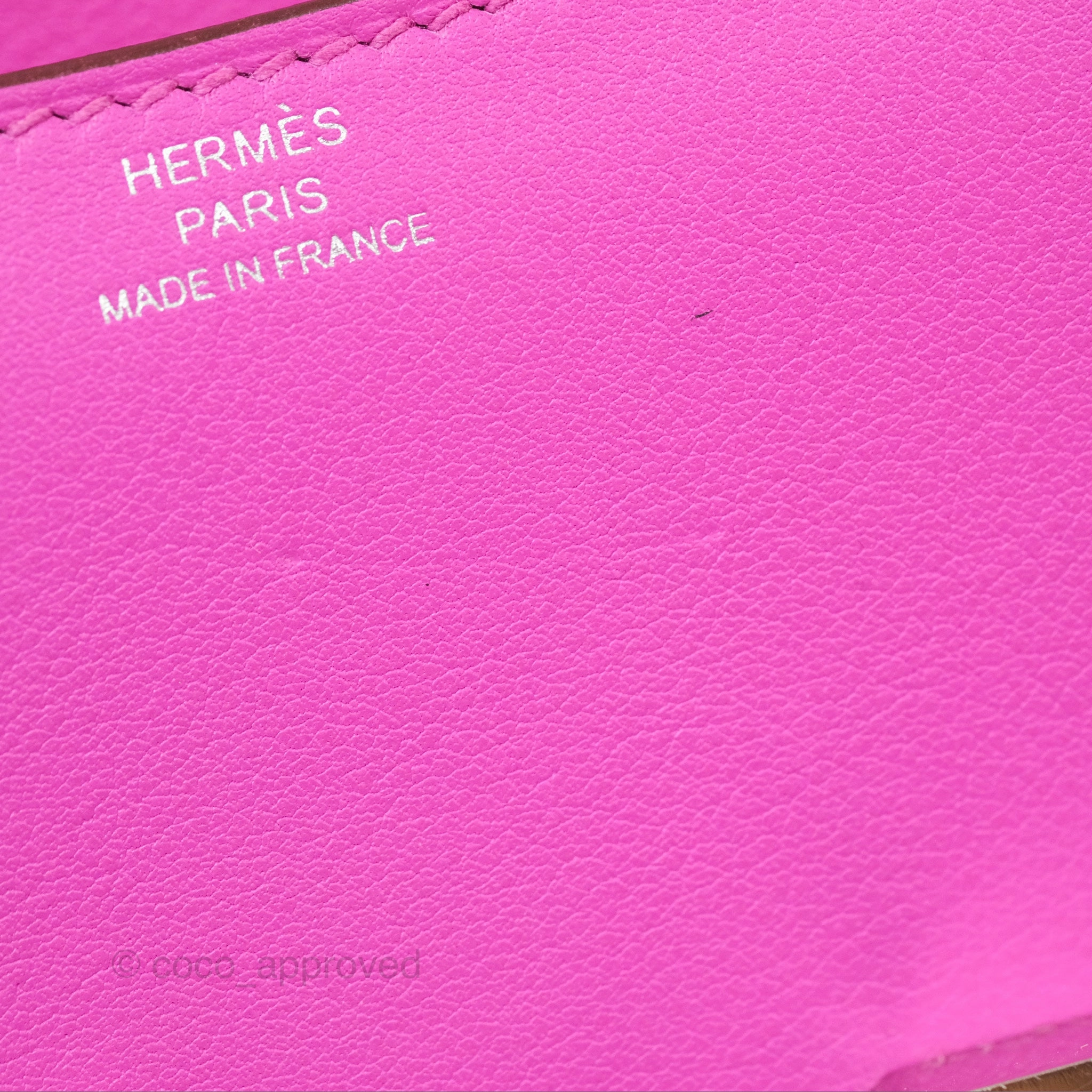 Herms Constance Mini 18 Swift Magnolia/Orange Palladium Hardware