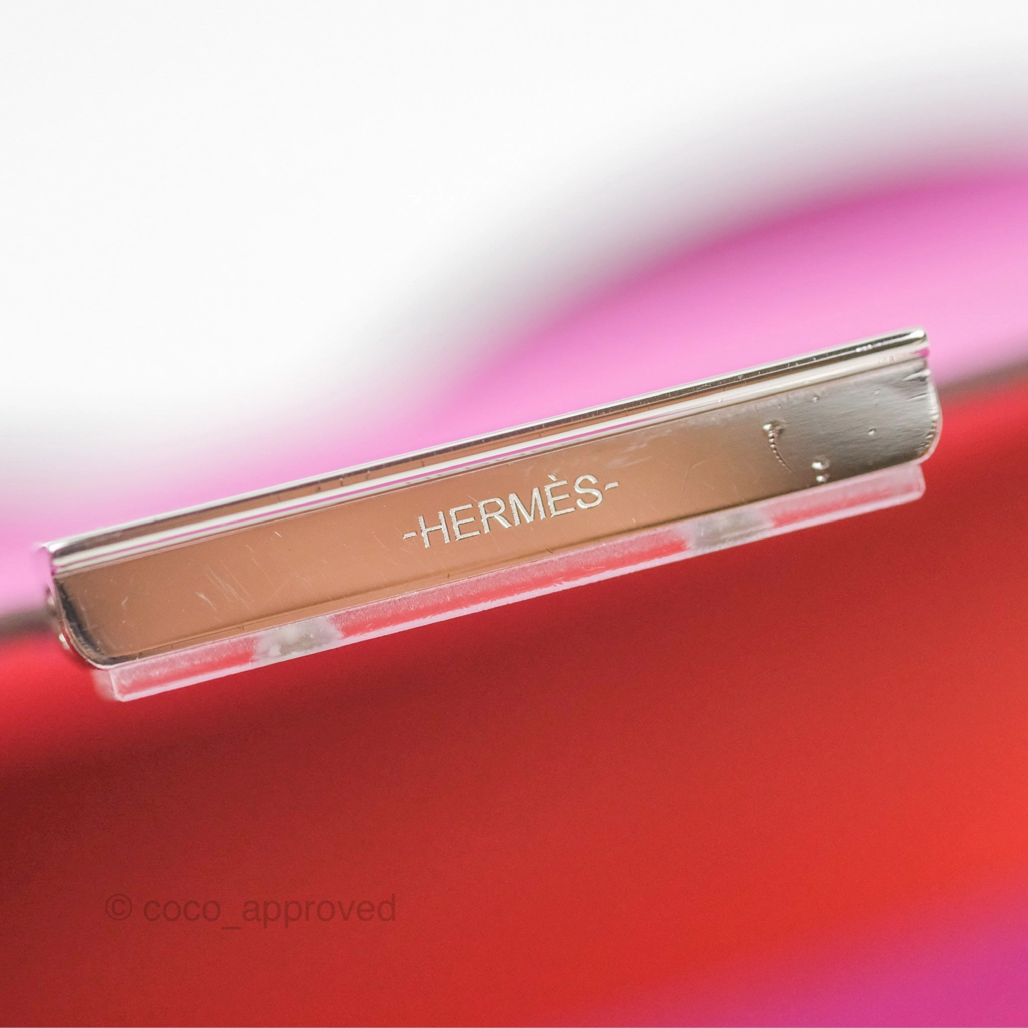 Herms Constance Mini 18 Swift Magnolia/Orange Palladium Hardware