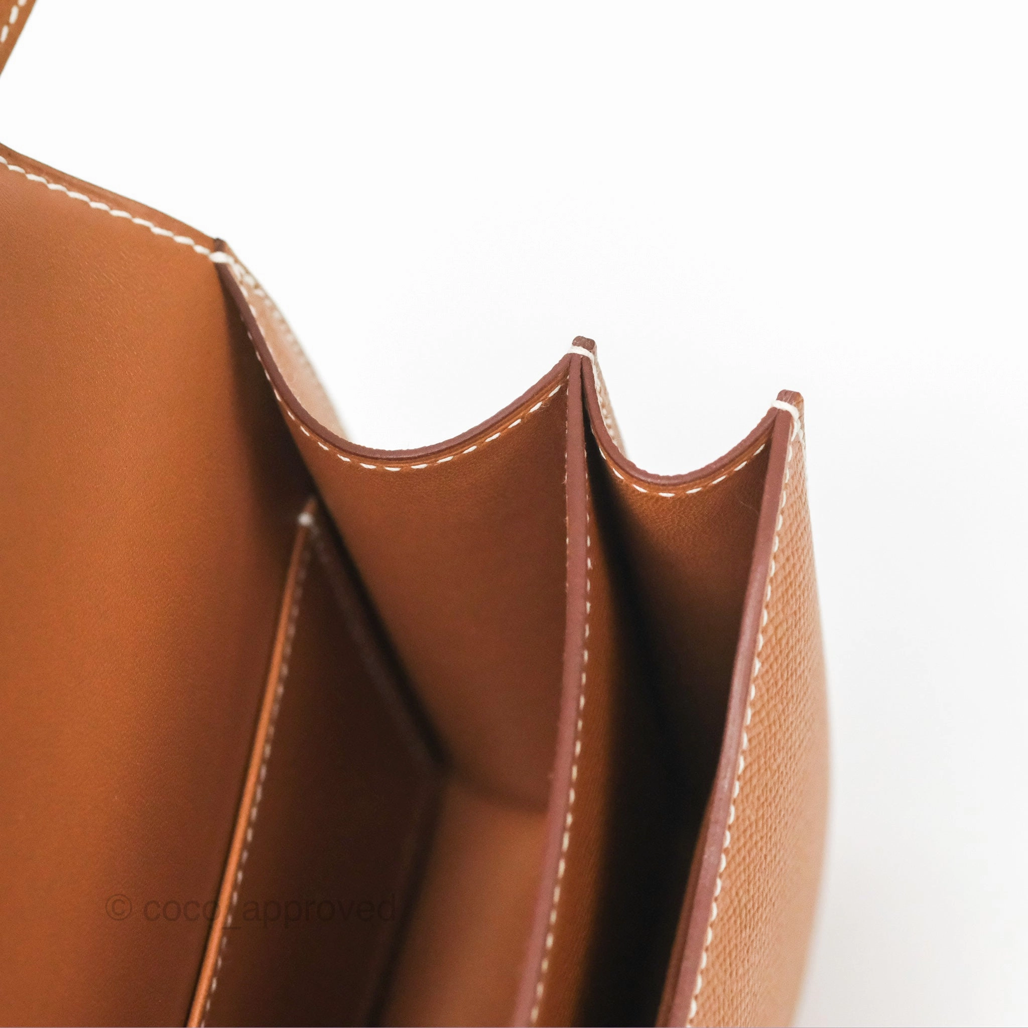 Herms Constance Mini 18 with Mirror Gold Epsom Rose Gold Hardware