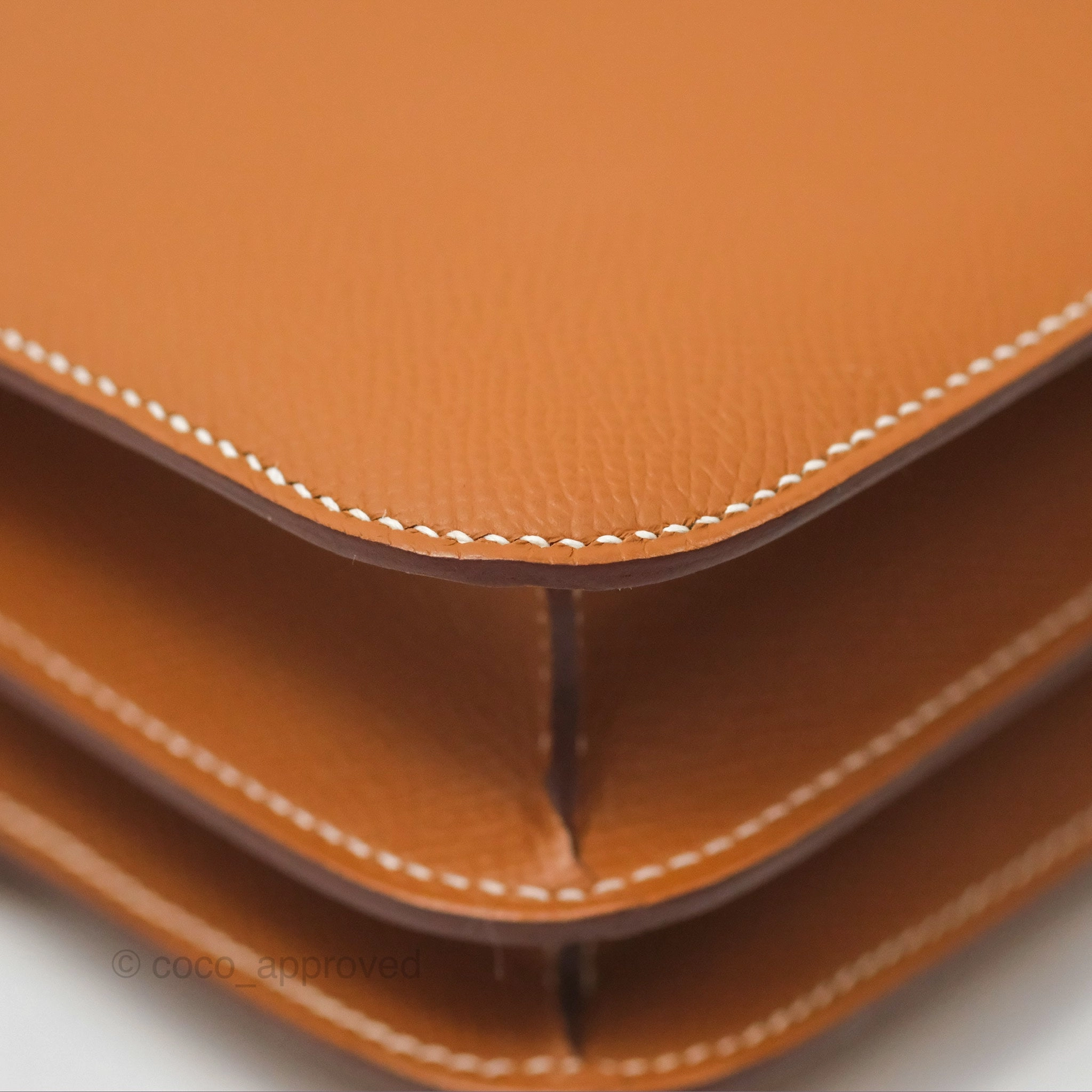 Herms Constance Mini 18 with Mirror Gold Epsom Rose Gold Hardware