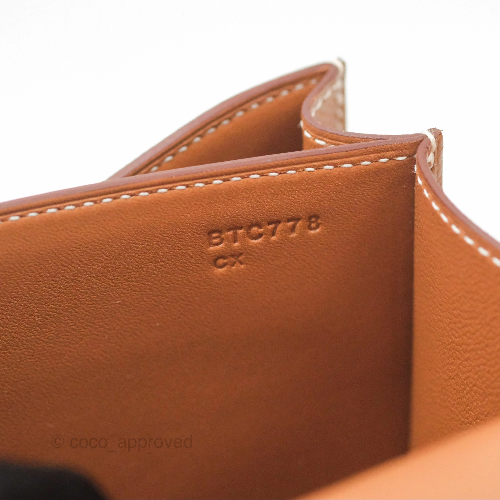 Herms Constance Mini 18 with Mirror Gold Epsom Rose Gold Hardware