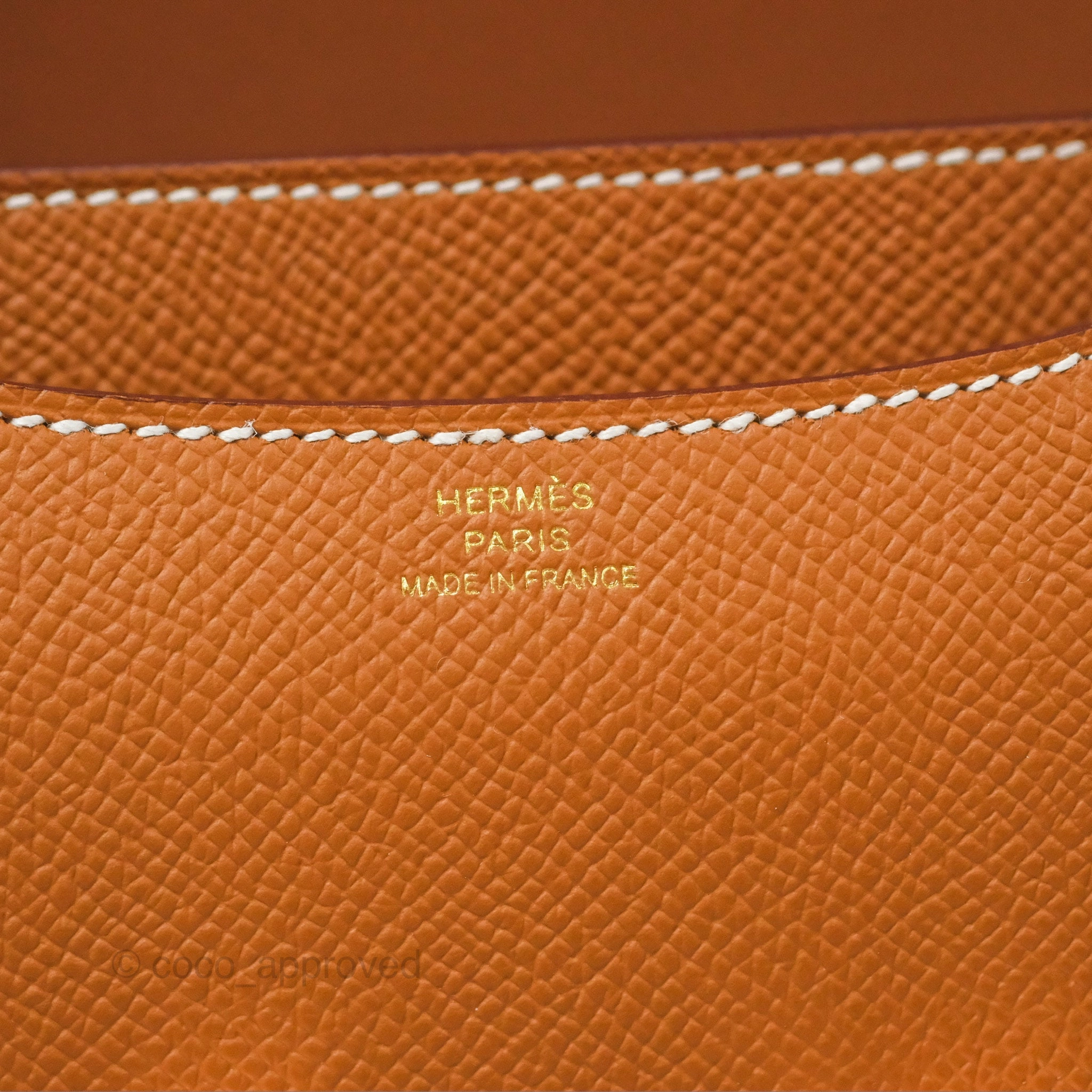 Herms Constance Mini 18 with Mirror Gold Epsom Rose Gold Hardware