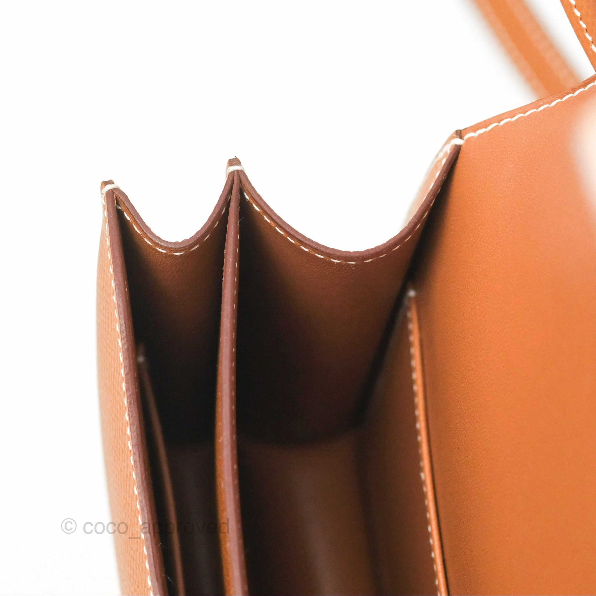 Herms Constance Mini 18 with Mirror Gold Epsom Rose Gold Hardware