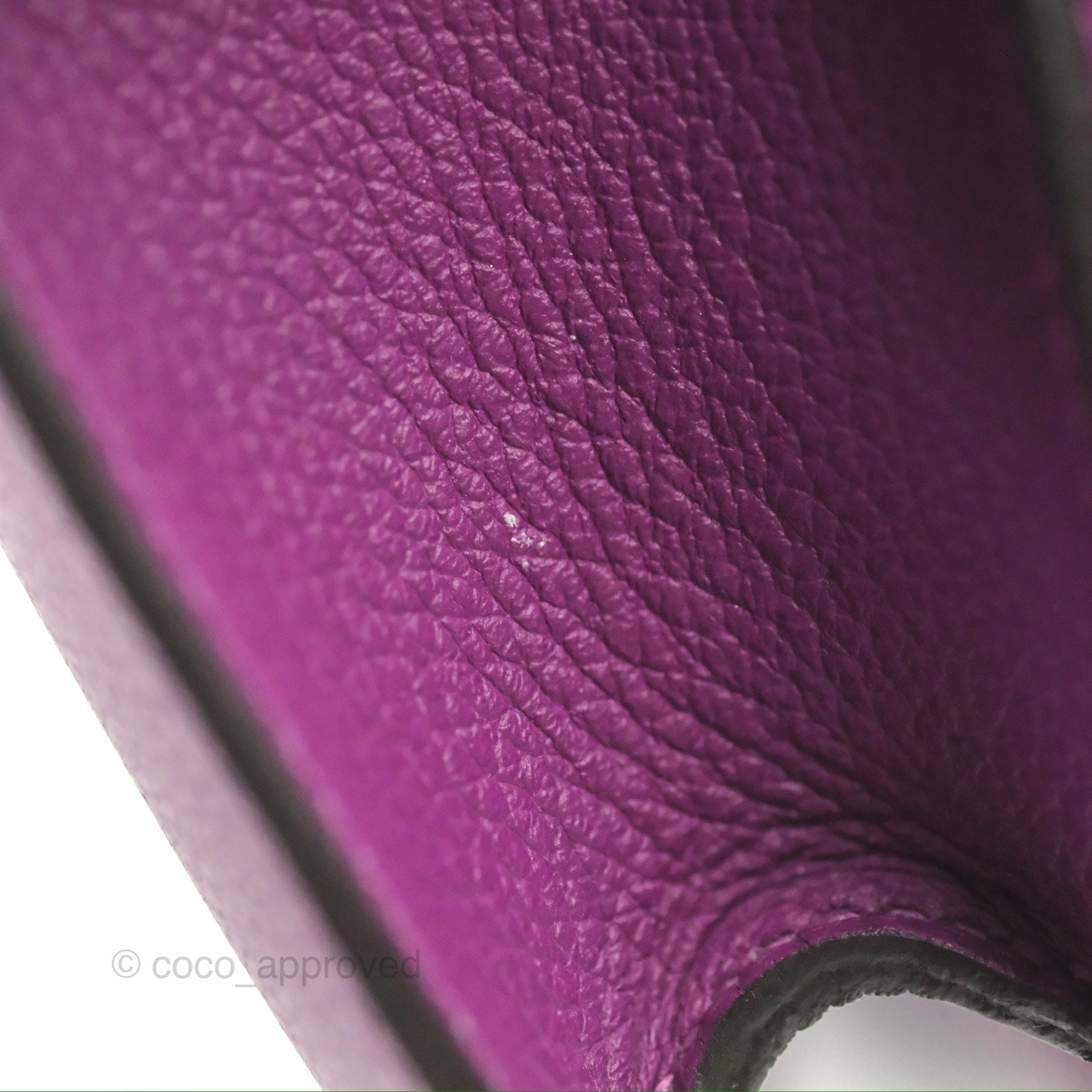 Herms Constance Mini 18cm Anemone Evercolor Palladium Hardware