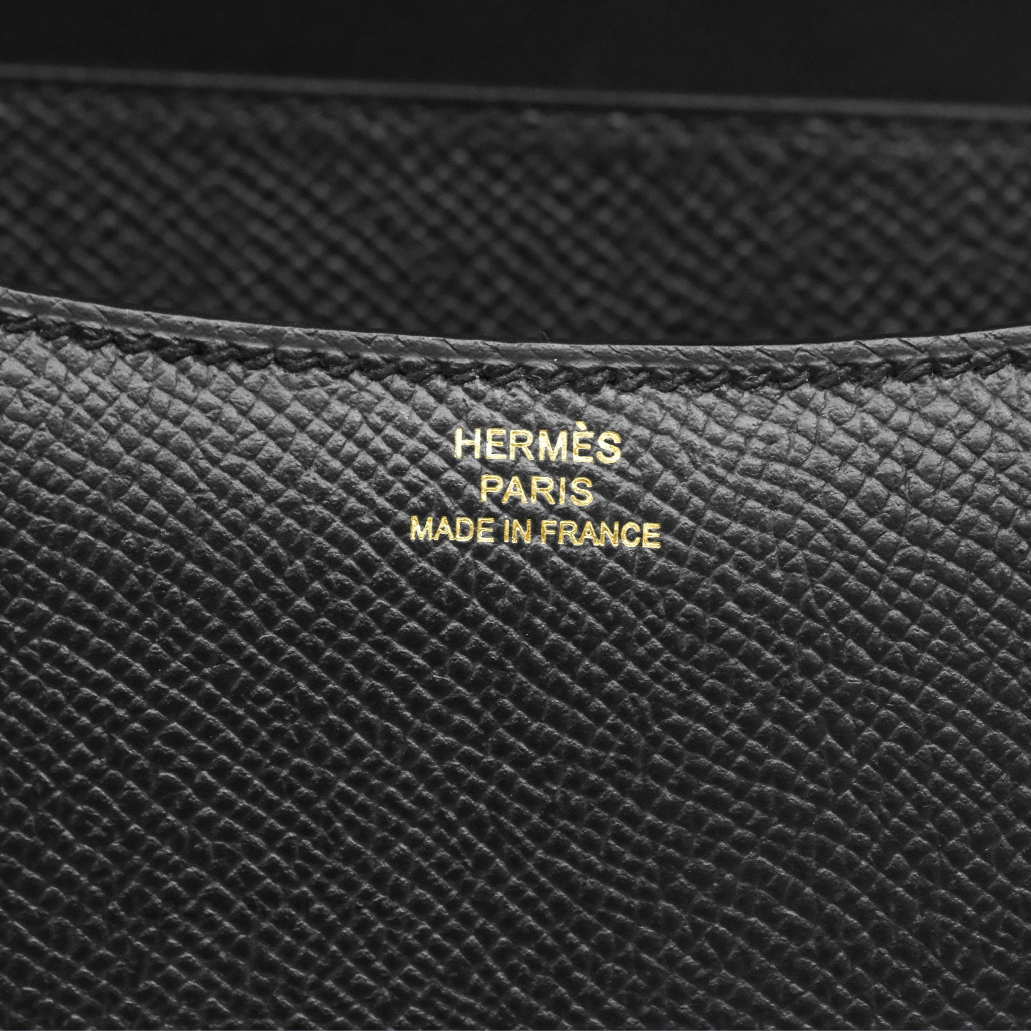 Herms Constance Mini 18cm Black Noir 89 Epsom Gold Hardware