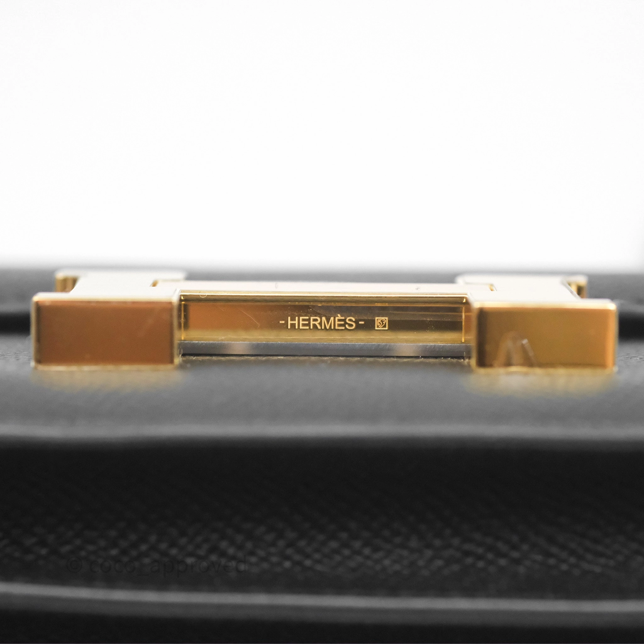 Herms Constance Mini 18cm Black Noir 89 Epsom Gold Hardware