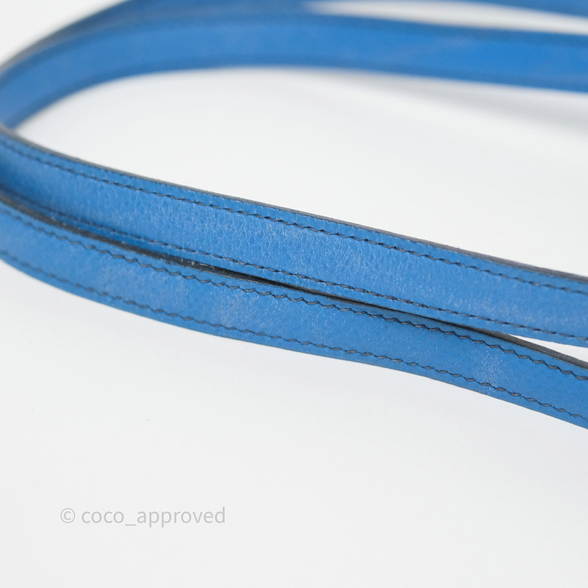 Herms Constance Mini 18cm Bleu Izmir 7W Epsom Gold Hardware