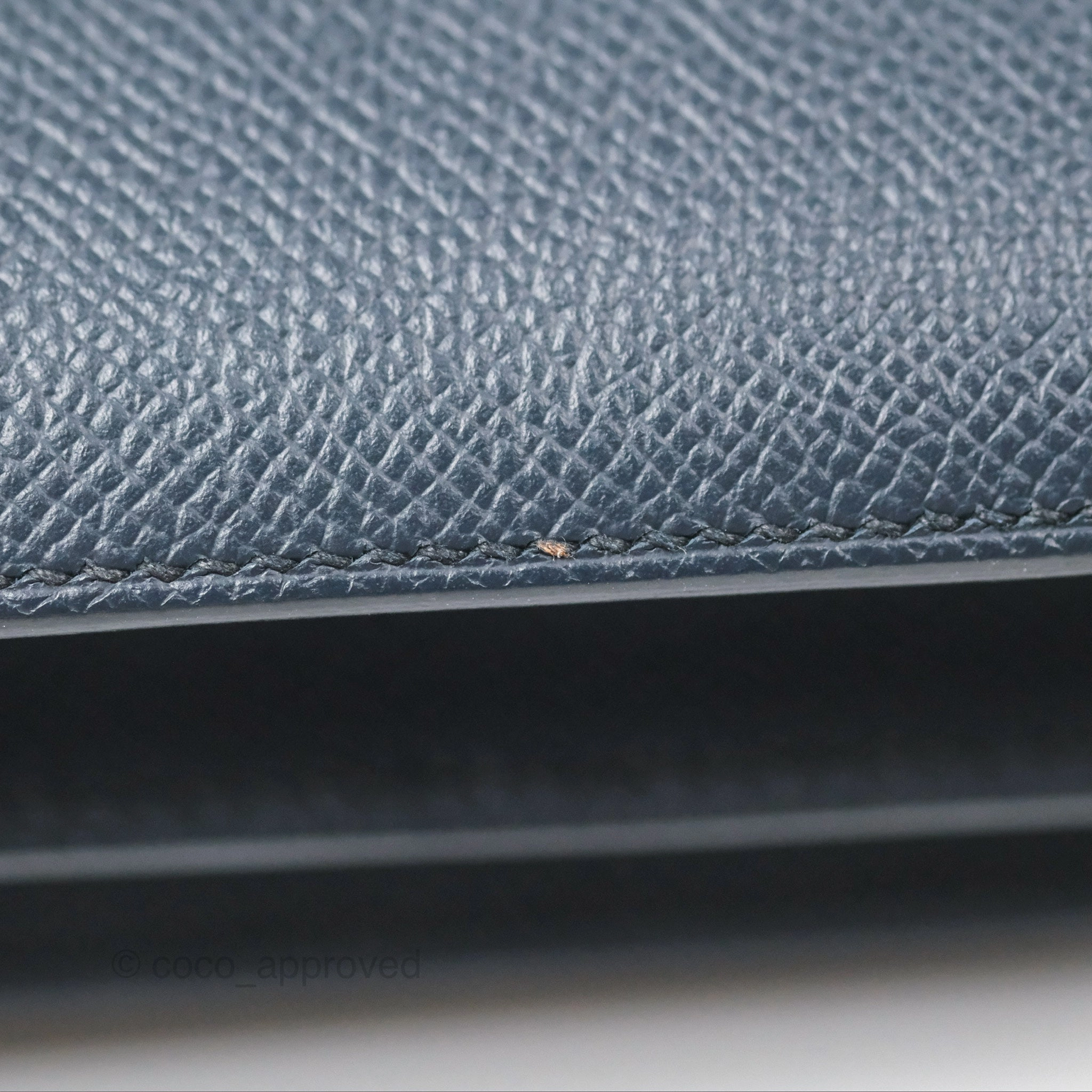 Herms Constance Mini 18cm Bleu Nuit 2Z Epsom Rose Gold Hardware