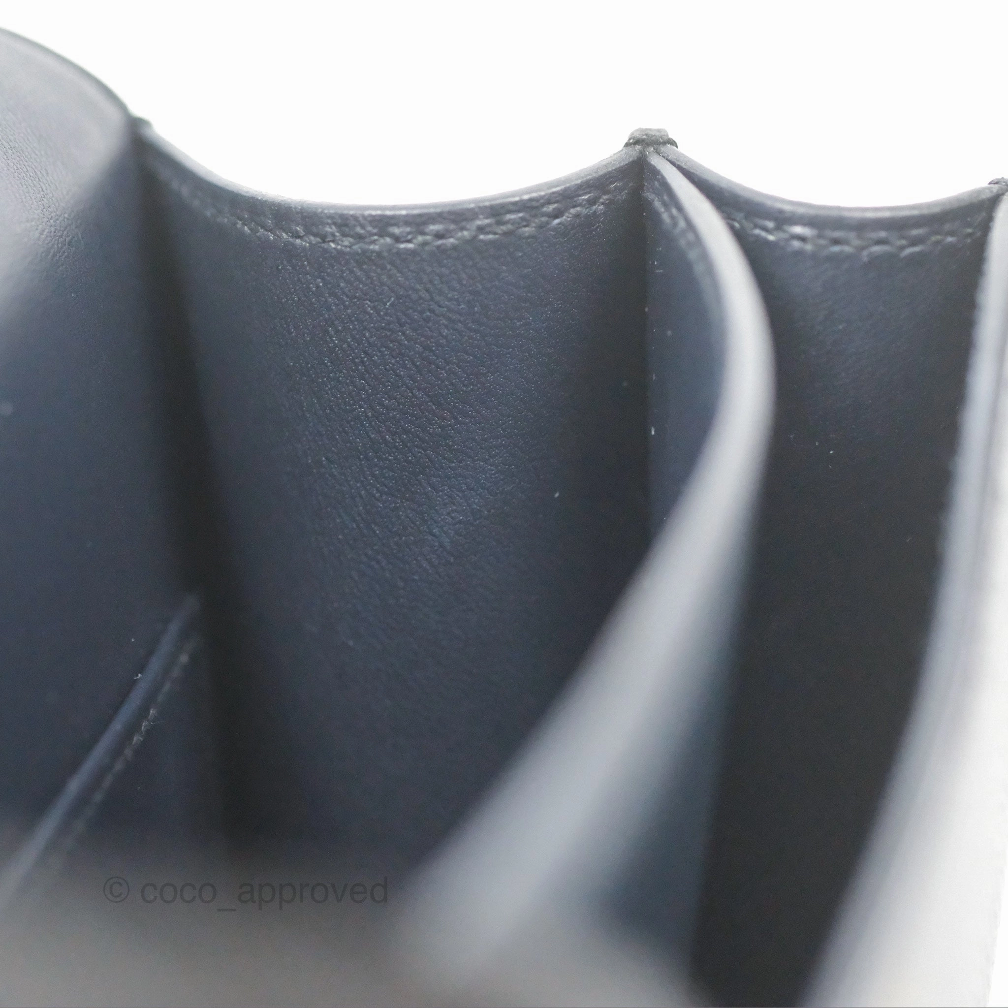 Herms Constance Mini 18cm Bleu Nuit 2Z Epsom Rose Gold Hardware