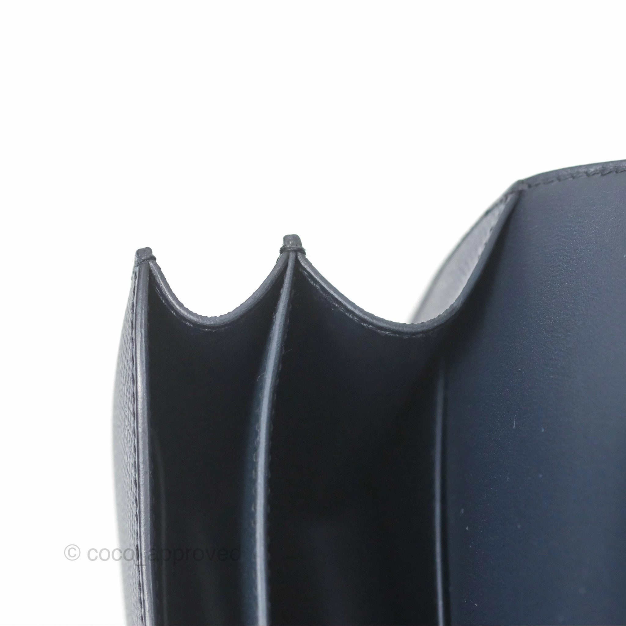 Herms Constance Mini 18cm Bleu Nuit 2Z Epsom Rose Gold Hardware