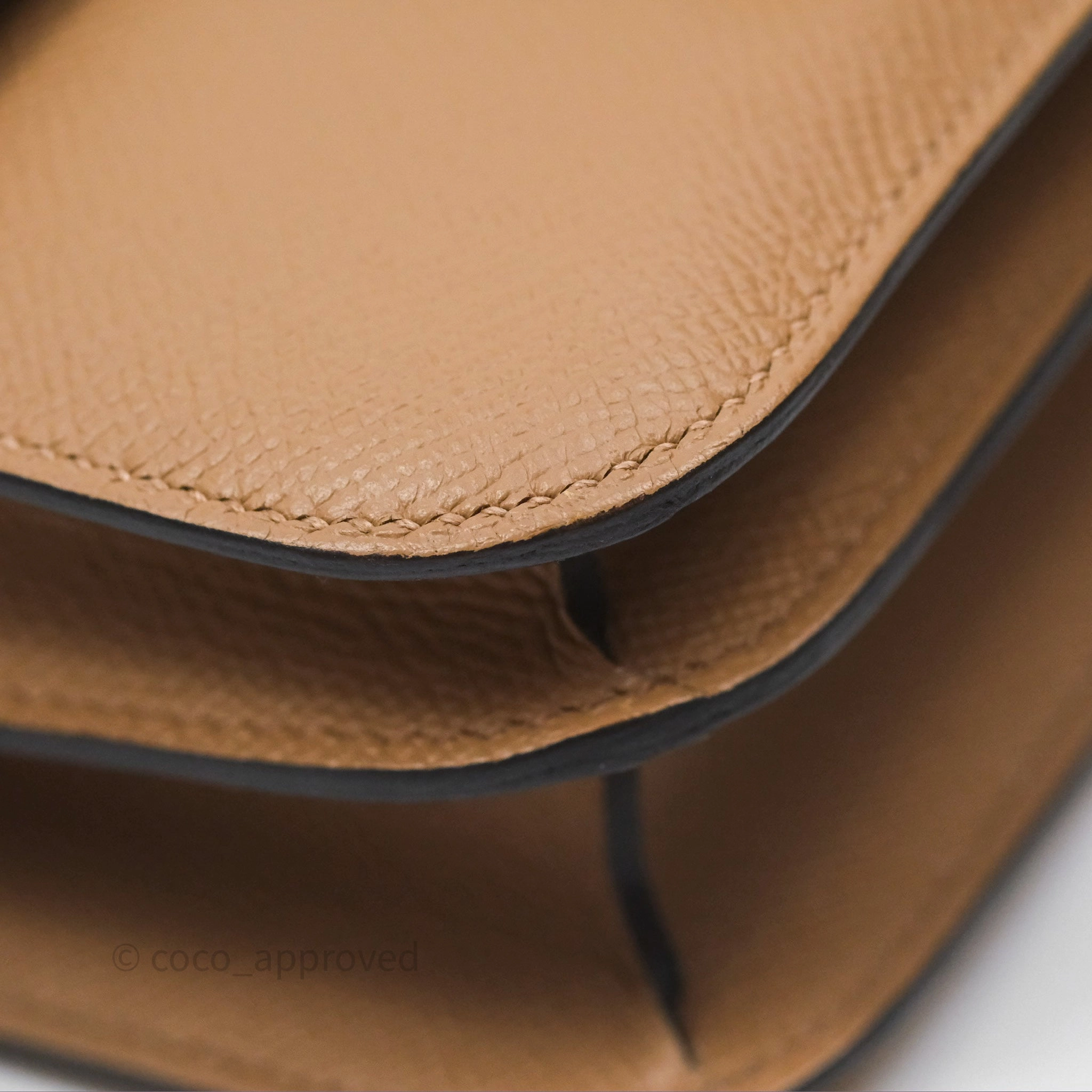 Herms Constance Mini 18cm Chai 0M Epsom Gold Hardware