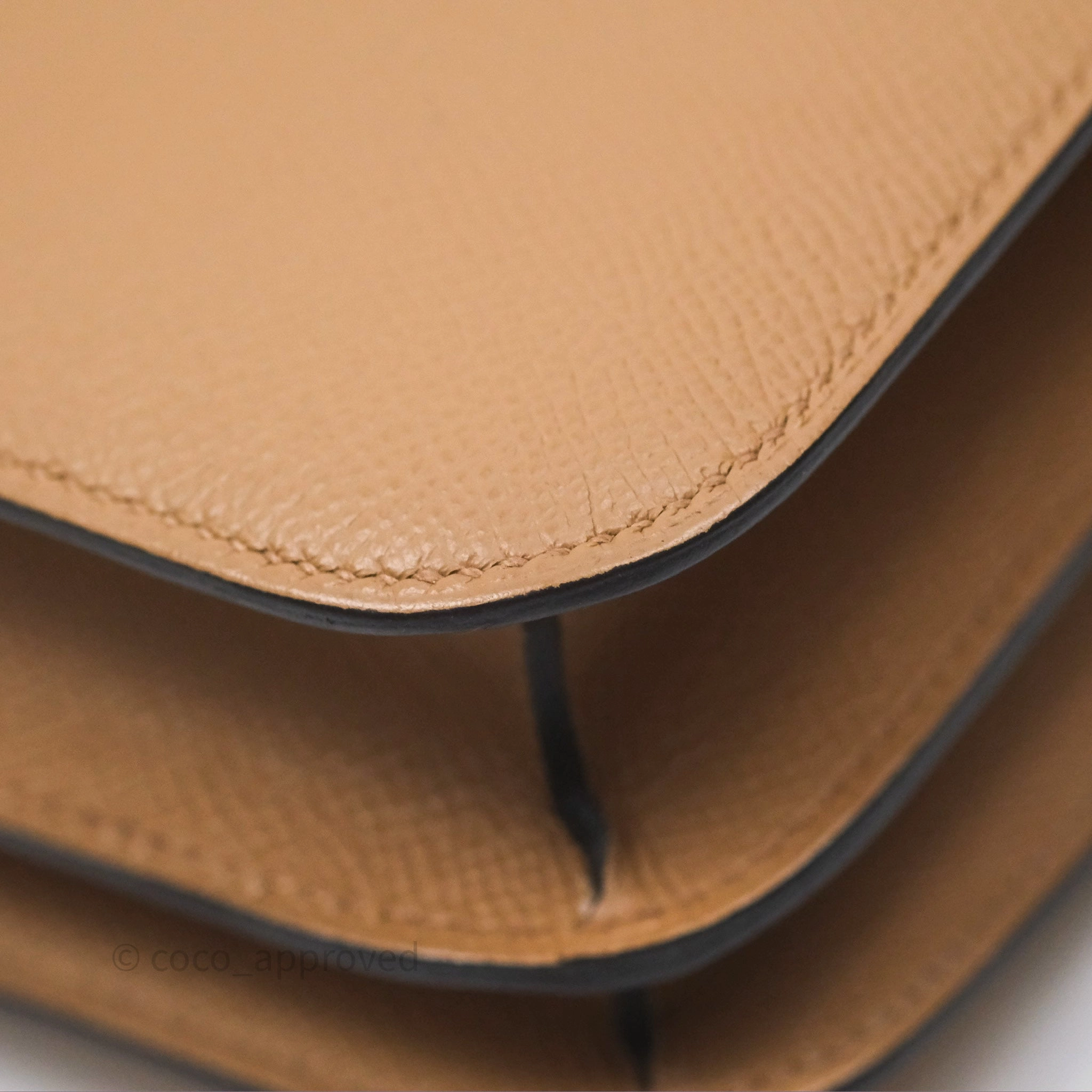 Herms Constance Mini 18cm Chai 0M Epsom Gold Hardware