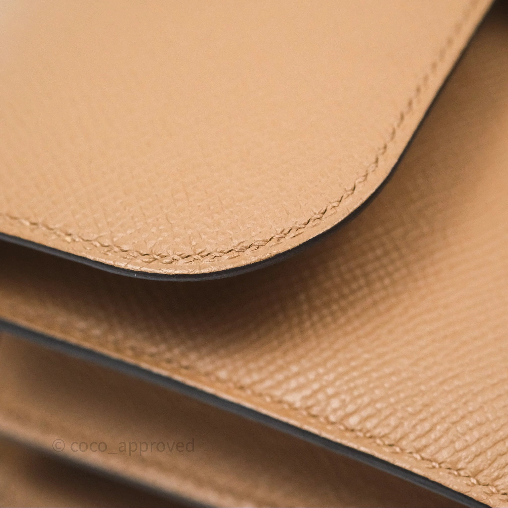 Herms Constance Mini 18cm Chai 0M Epsom Gold Hardware