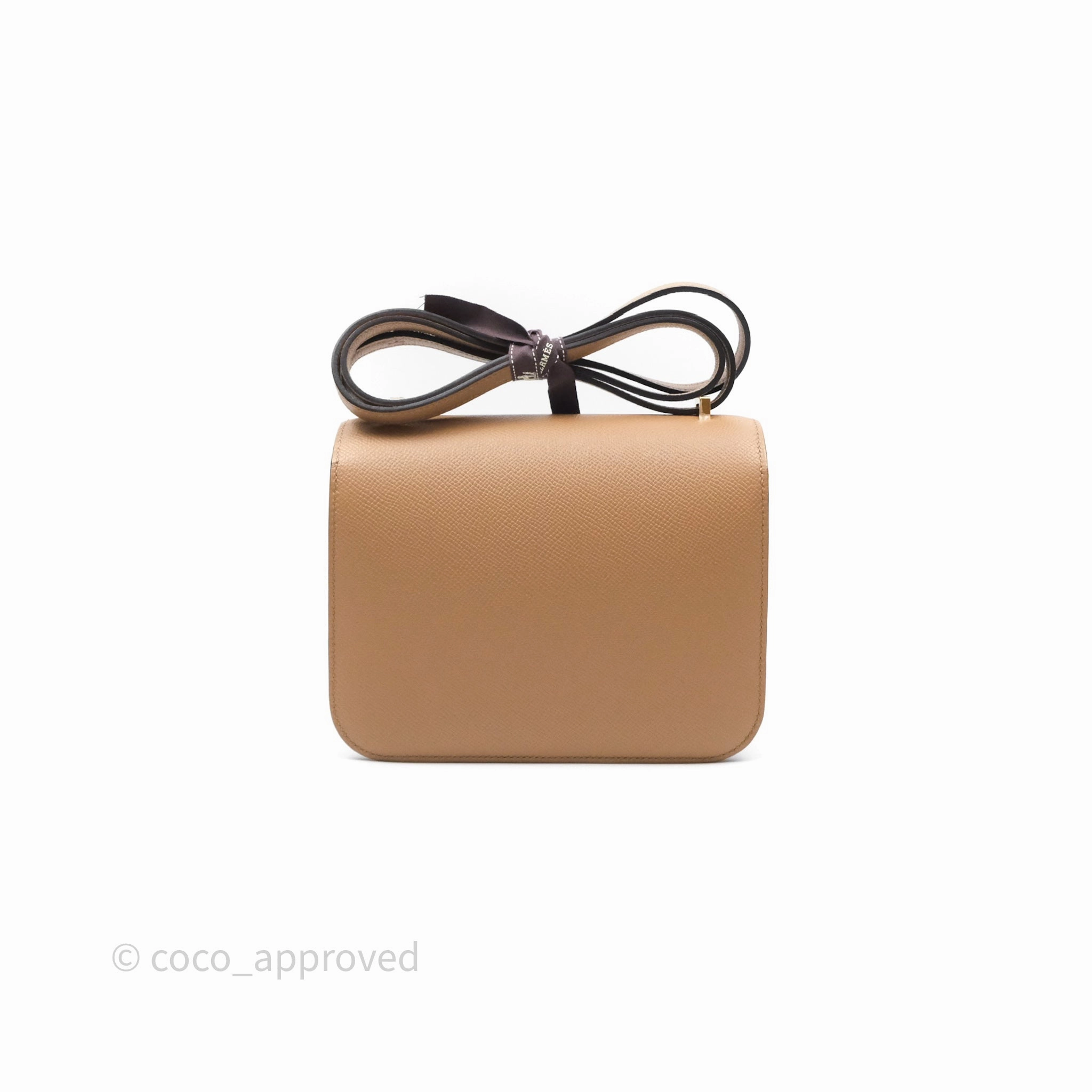 Herms Constance Mini 18cm Chai 0M Epsom Gold Hardware