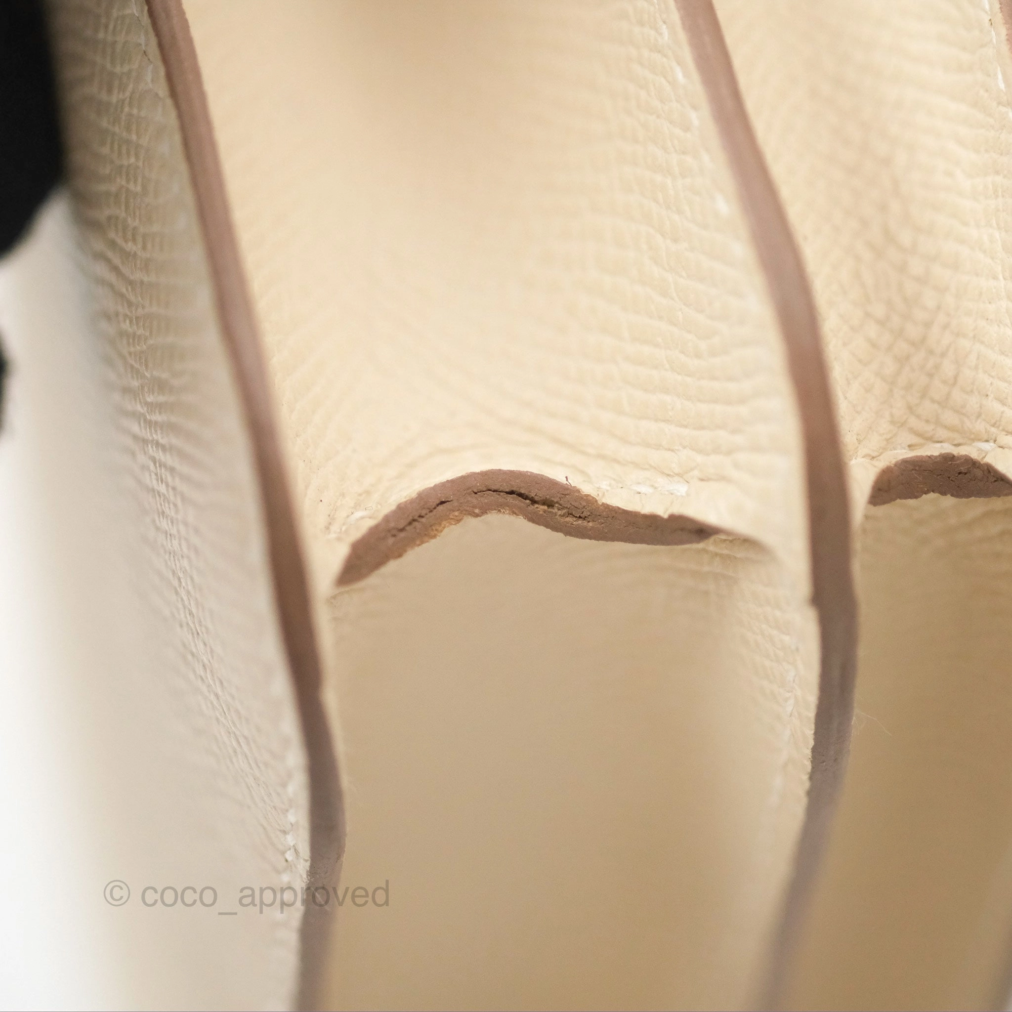Herms Constance Mini 18cm Craie Epsom Gold Hardware