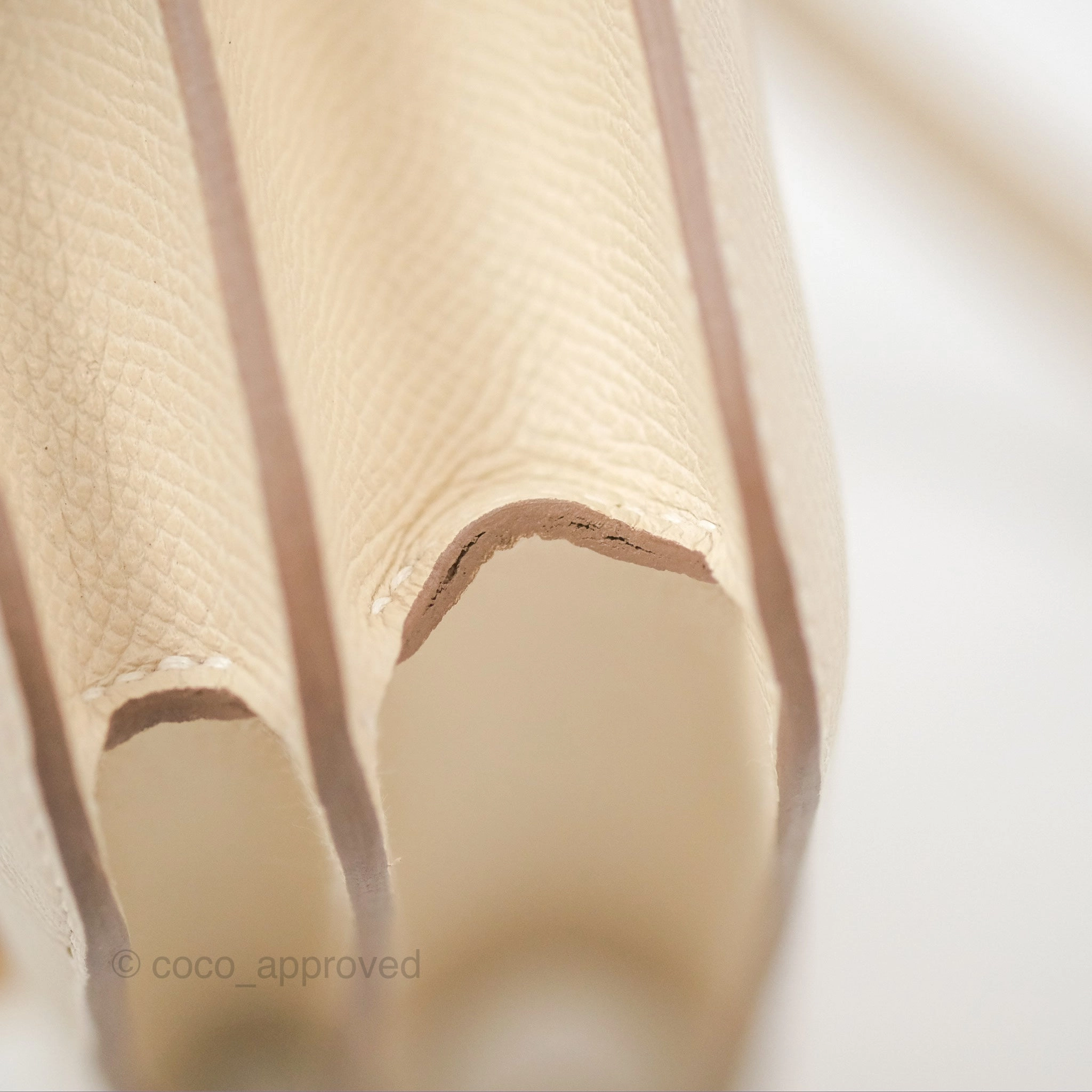 Herms Constance Mini 18cm Craie Epsom Gold Hardware
