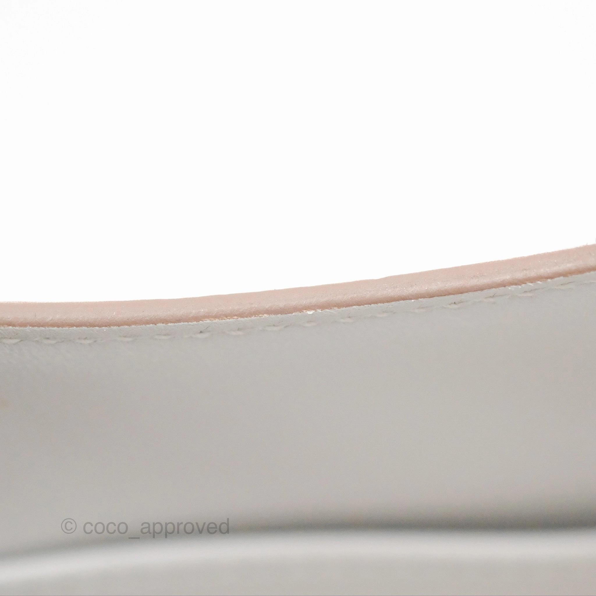 Herms Constance Mini 18cm Mirror Gris Pale Epsom Gold Hardware