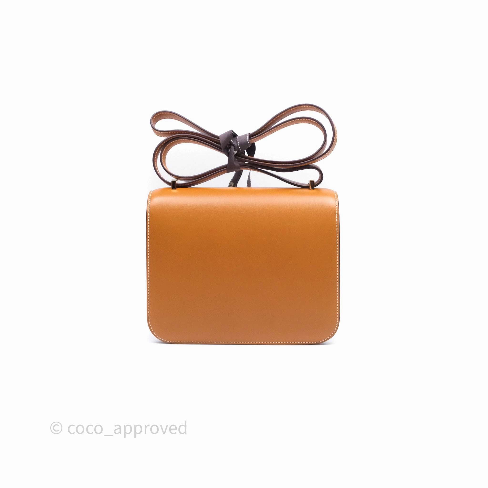 Herms Constance Mini 18cm Naturel-Sabl 21 Butler Gold Hardware