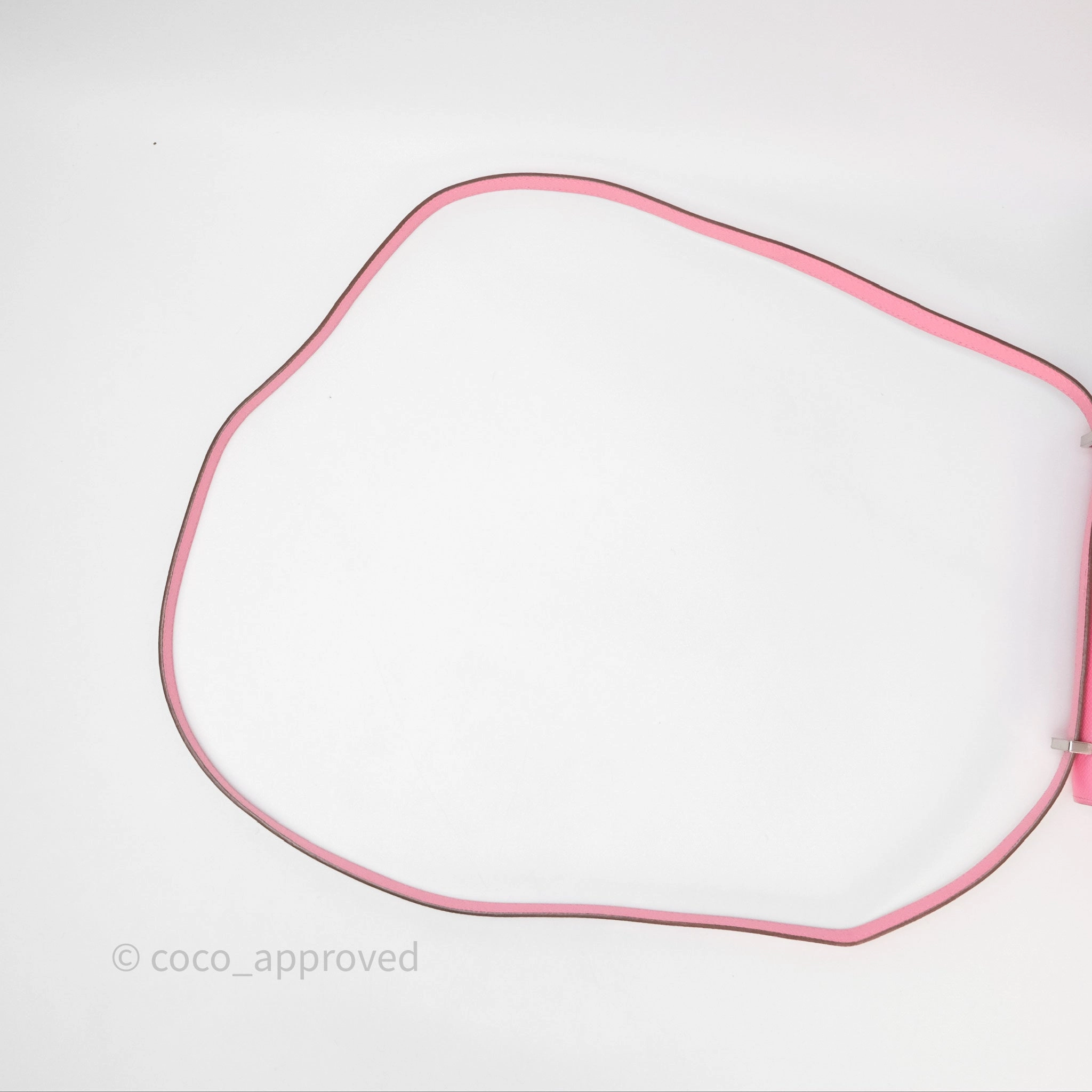 Herms Constance Mini 18cm Rose d'ete Epsom Palladium Hardware