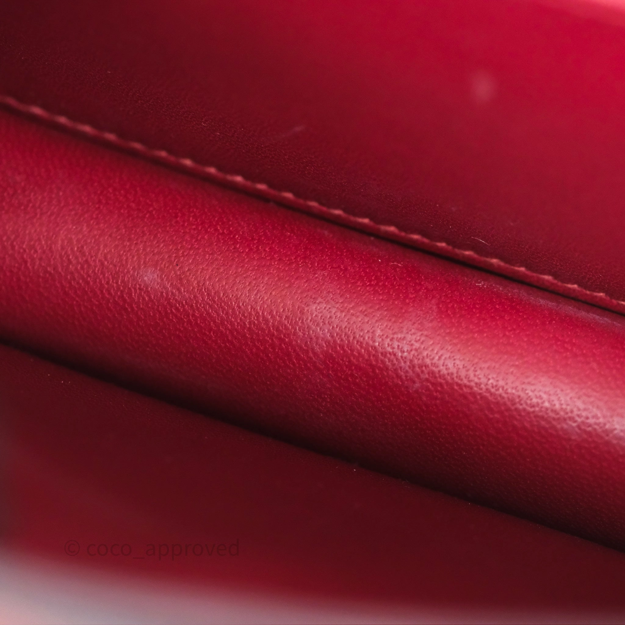 Herms Constance Mini 18cm Rouge Grenat K1 Epsom Gold Hardware