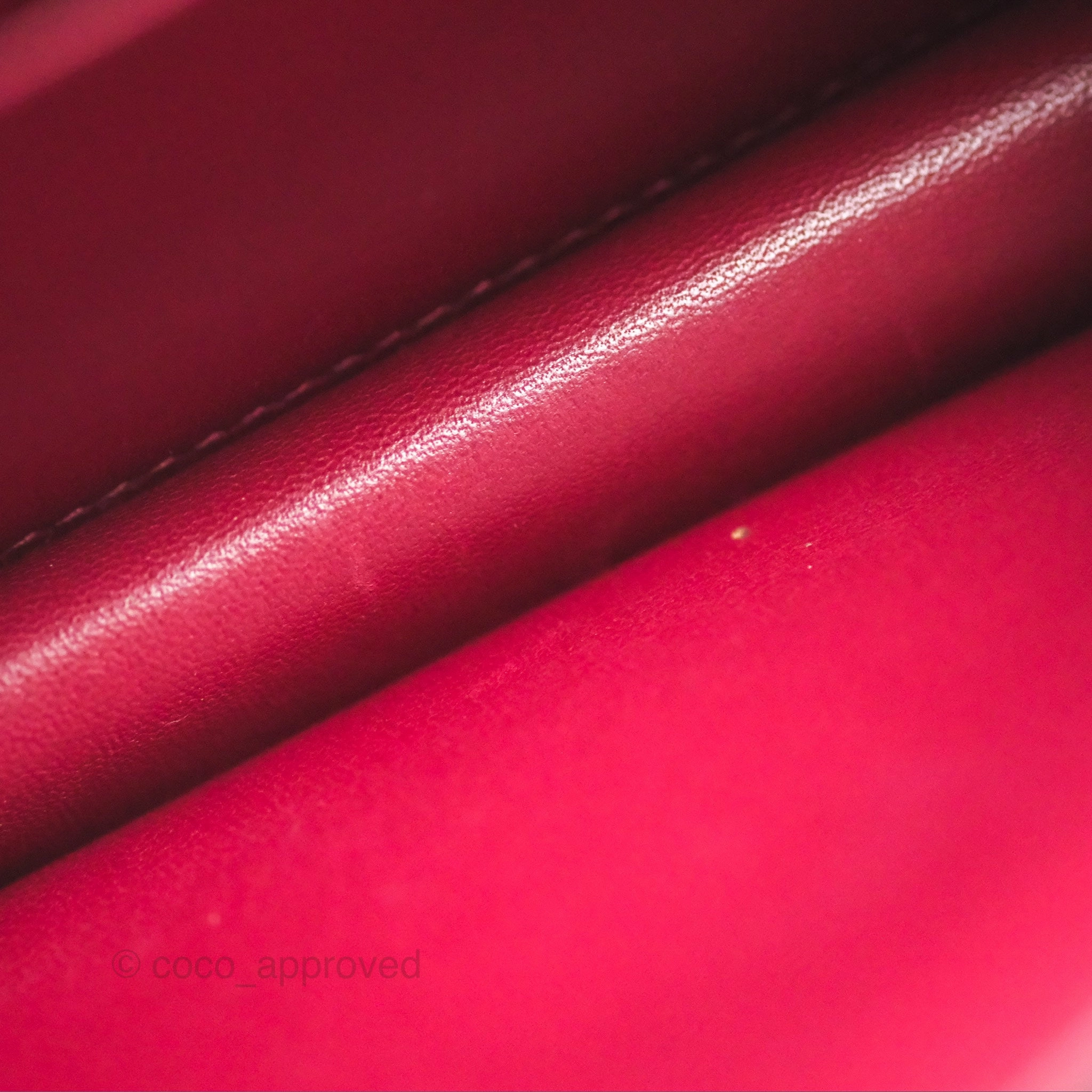 Herms Constance Mini 18cm Rouge Grenat K1 Epsom Gold Hardware