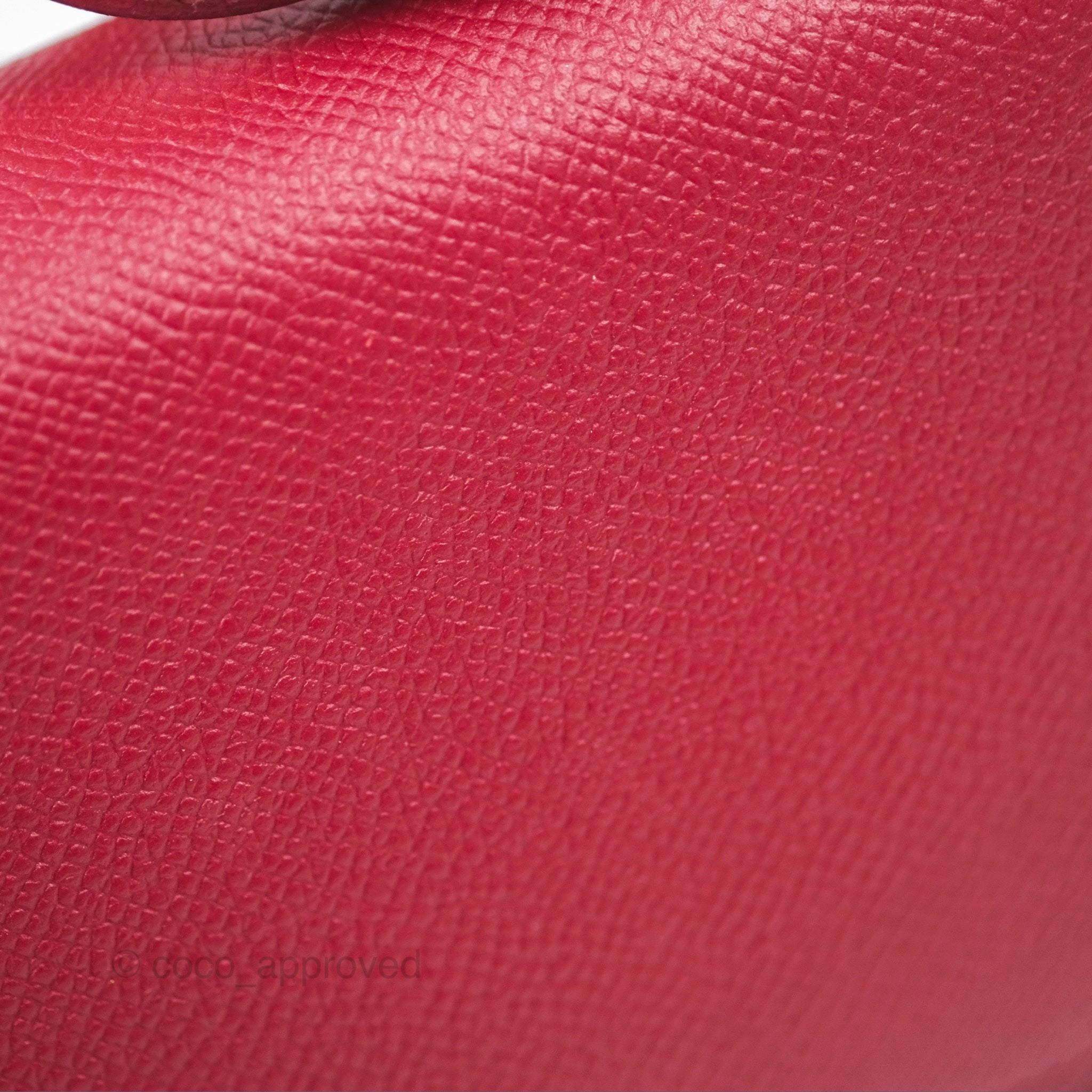 Herms Constance Mini 18cm Rouge Grenat K1 Epsom Gold Hardware