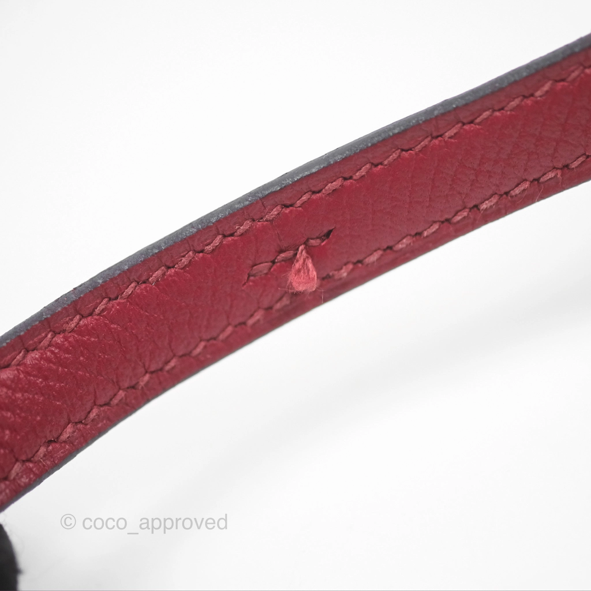 Herms Constance Mini 18cm Rouge Grenat K1 Epsom Gold Hardware