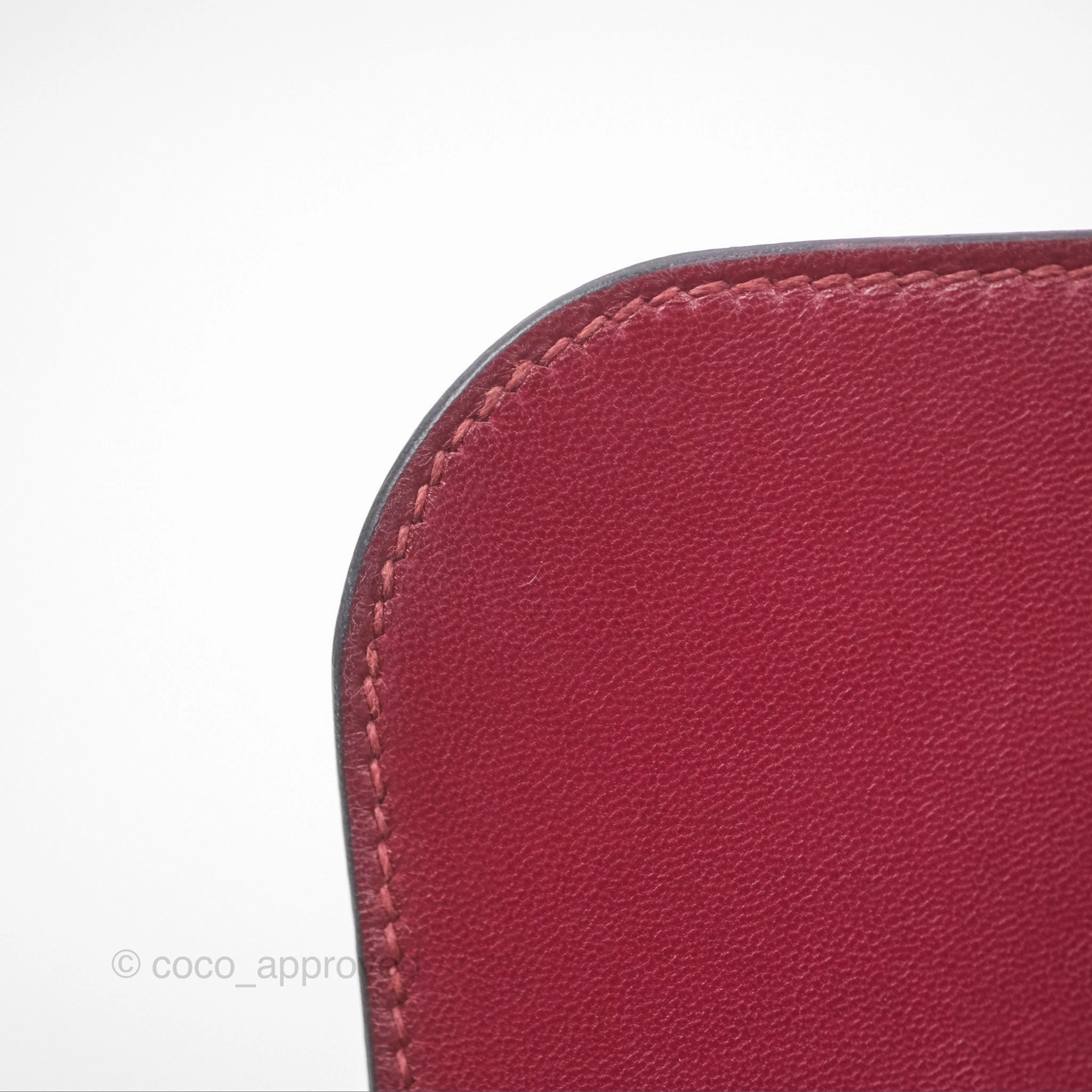 Herms Constance Mini 18cm Rouge Grenat K1 Epsom Gold Hardware